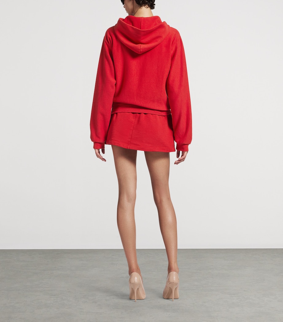 Cotton Embroidered Zip-Up Hoodie 6167 Image 3