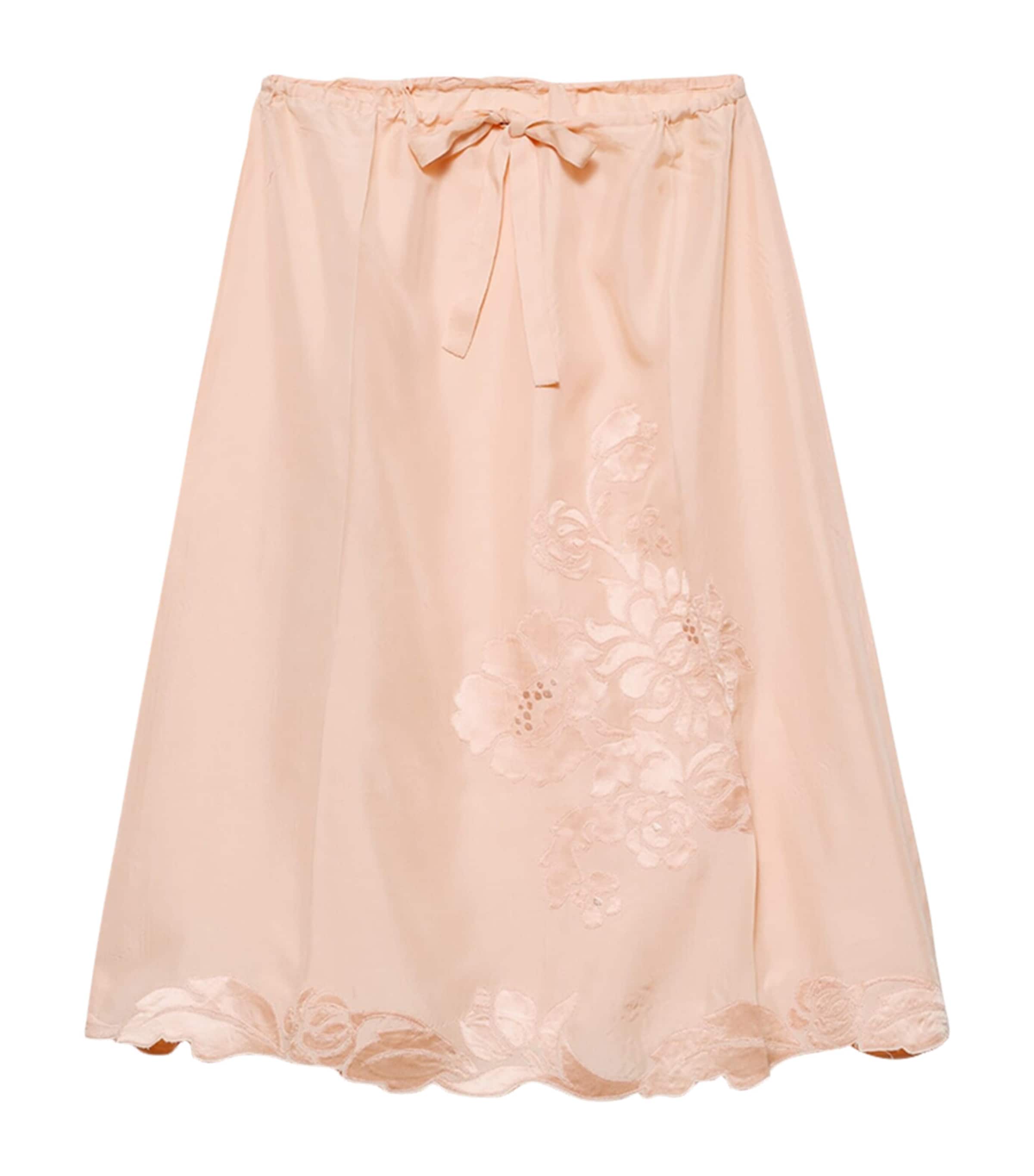 Habotai Silk Midi Skirt F0075 Image 1