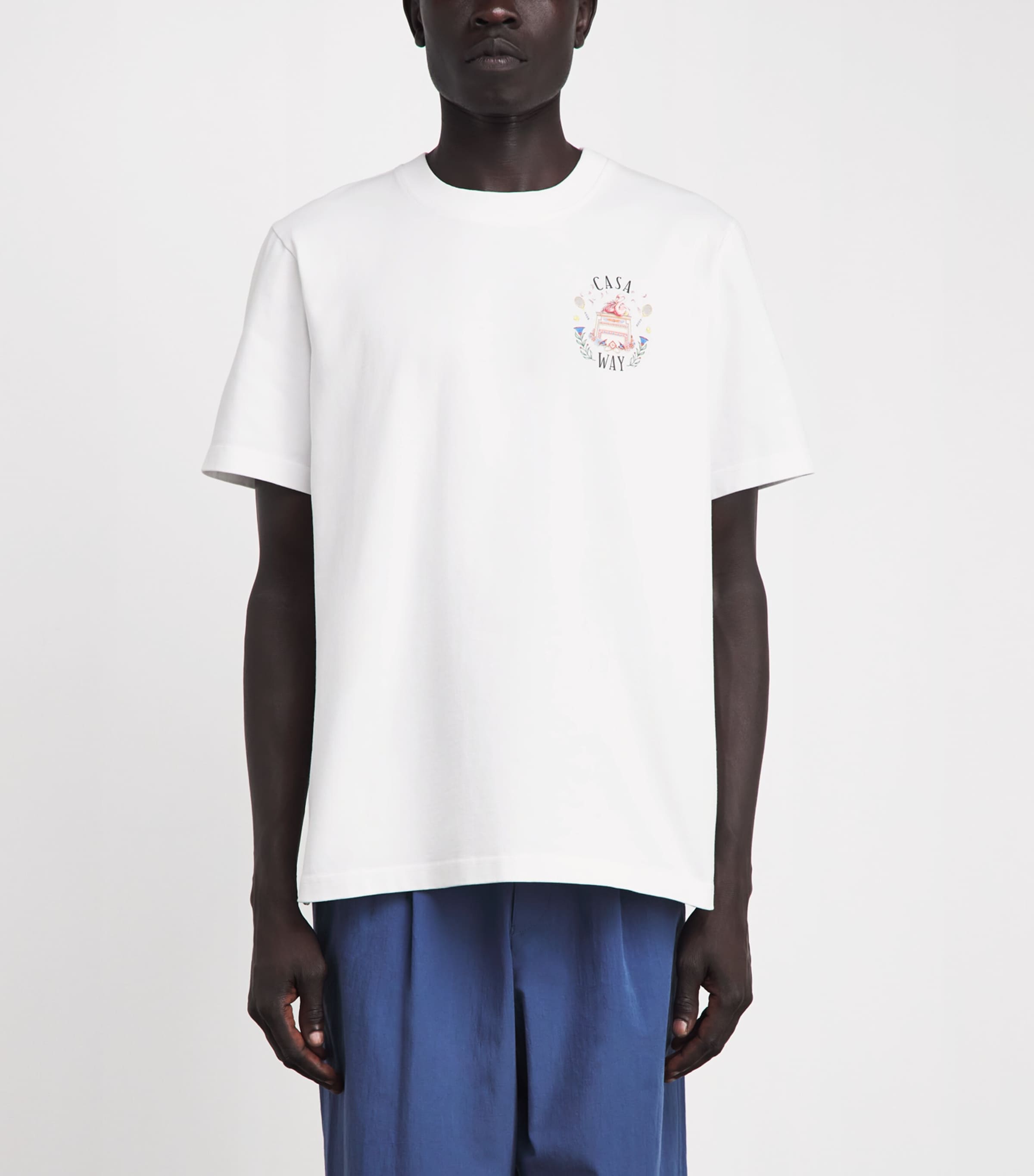 Casablanca Mens Organic Cotton Casa Way T-Shirt Casaway Image 4