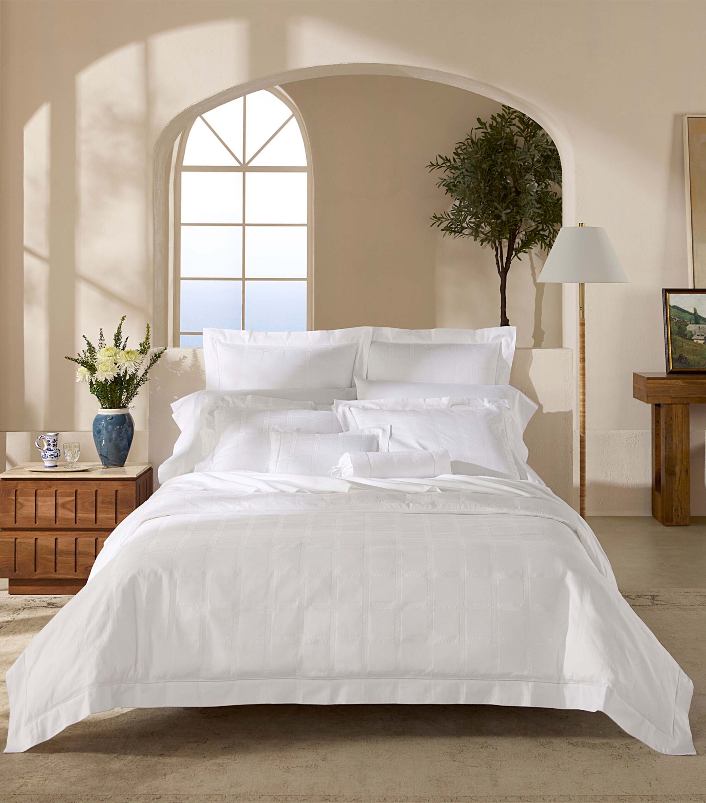 Pratesi Impero Super King Flat Sheet (300cm x 270cm) White Image 2