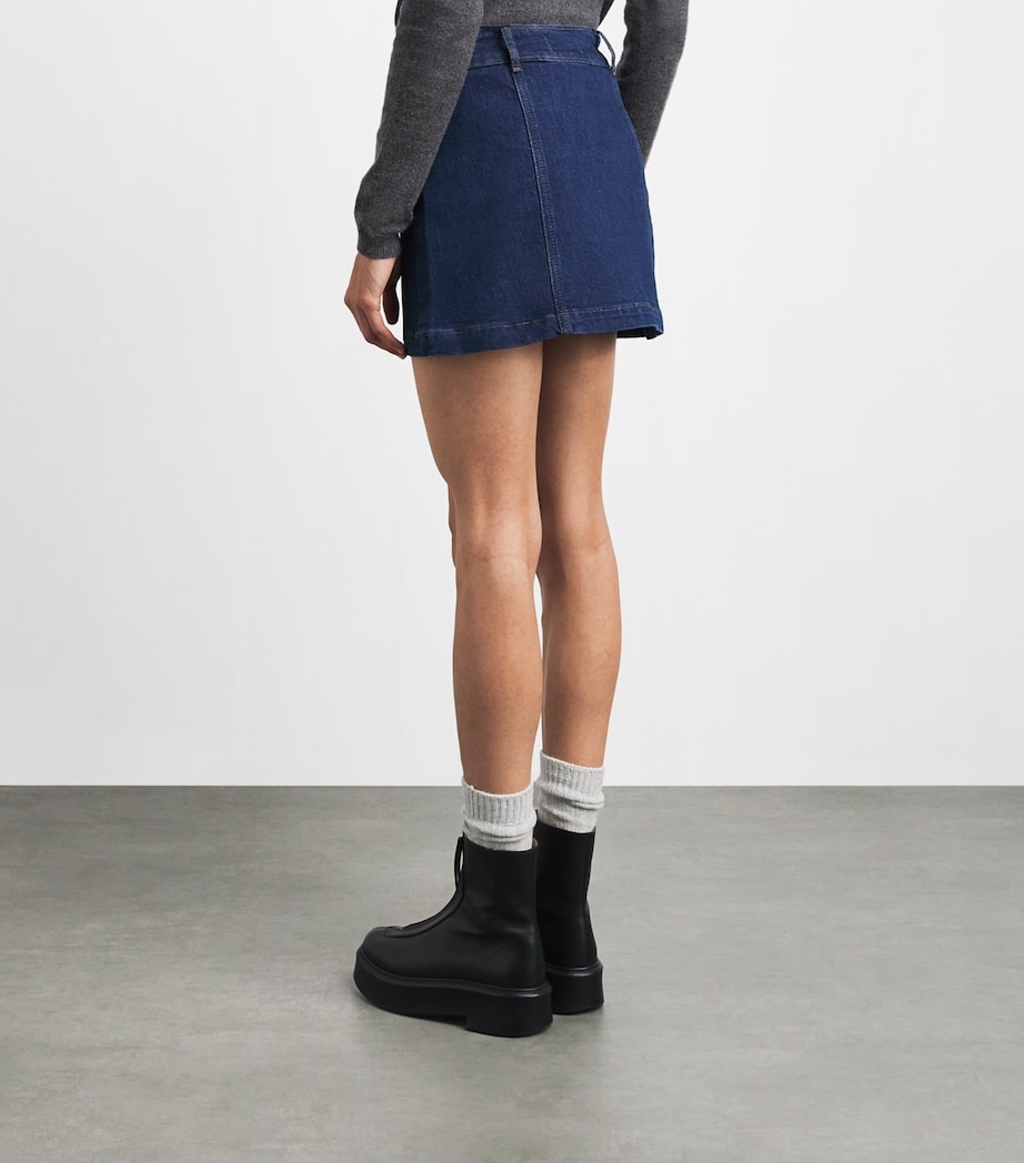 PAIGE Womens Janelle Denim Skirt Teatro Image 5