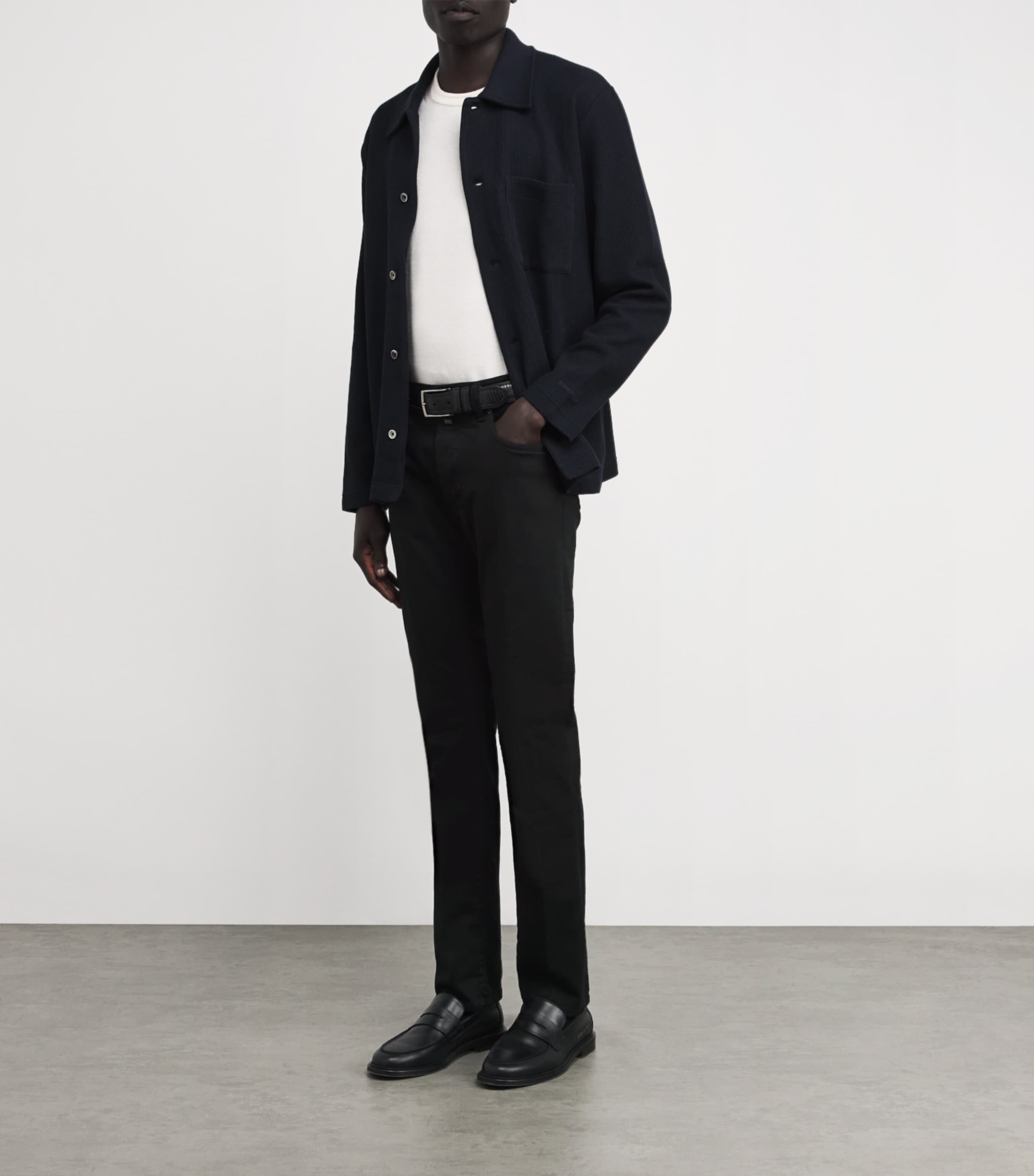 Crocodile Skin-Patch Bard Slim Jeans 500D Image 2