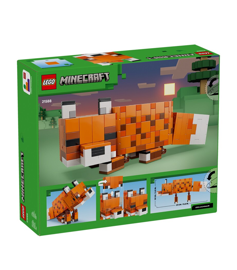 Lego Minecraft The Fox Toy - Gaming Decor Gift 21588 Image 2