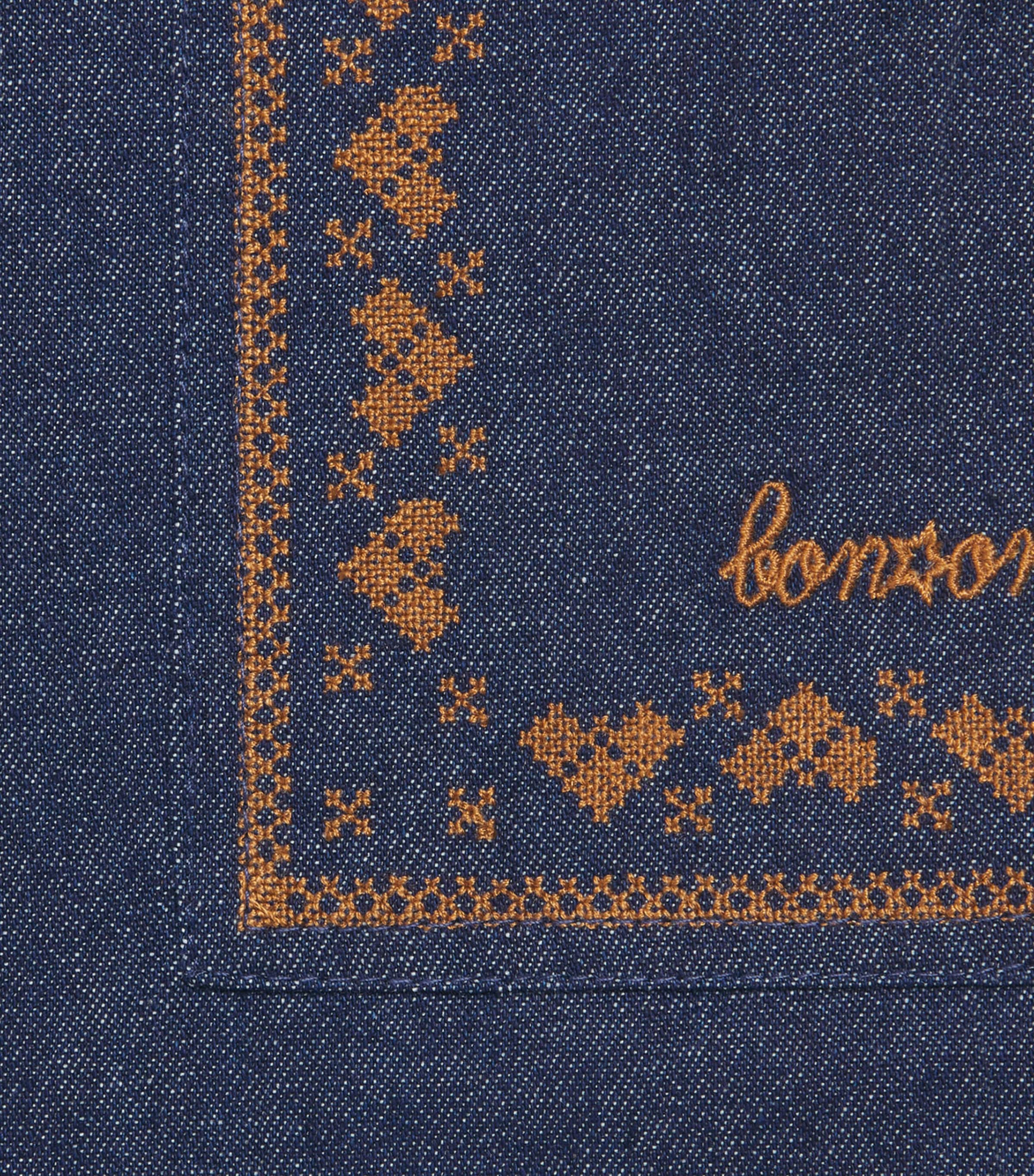 Bonton Cotton Chambray Trousers (2-14 Years) Chambray Image 3