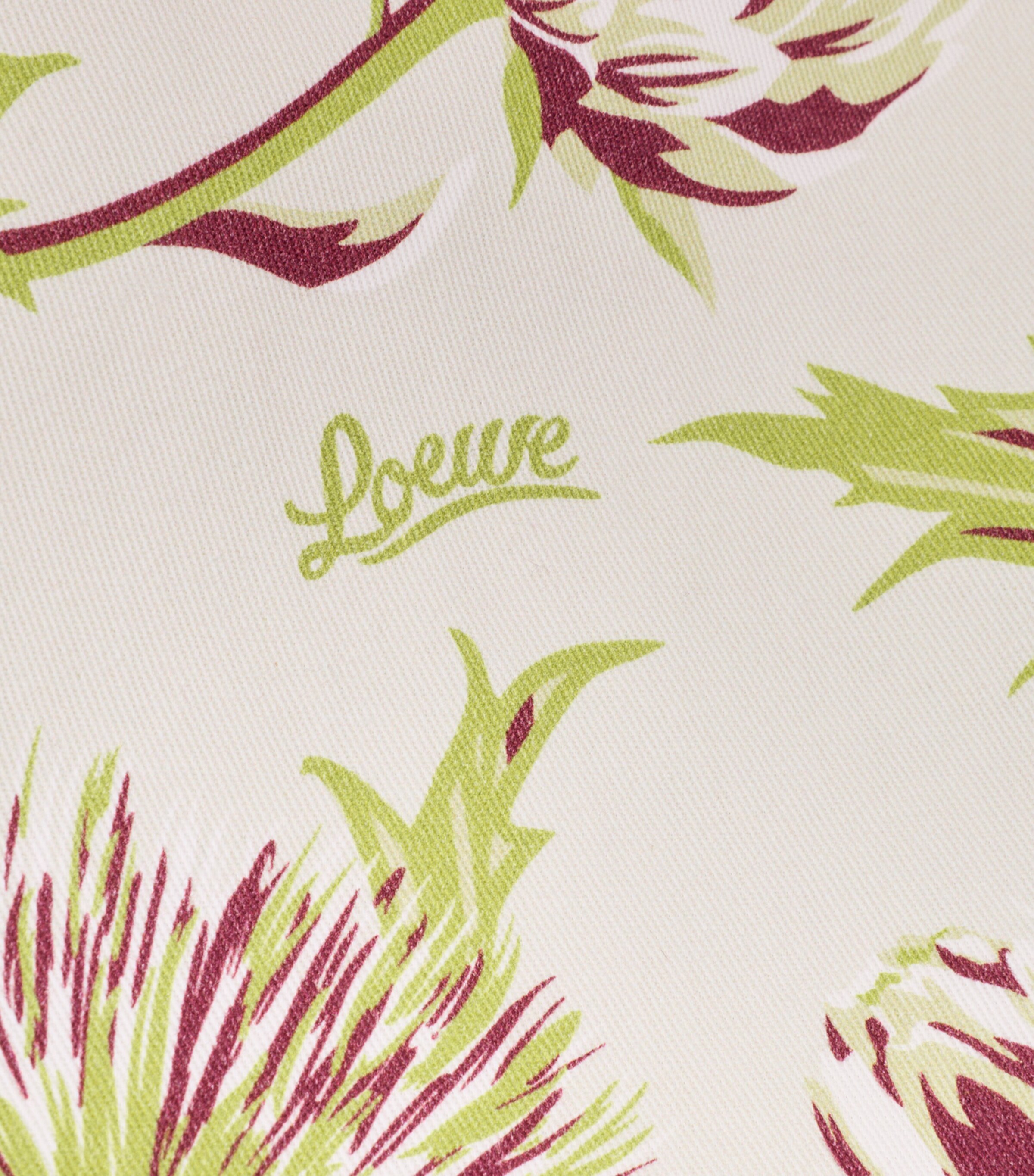LOEWE x Paula's Ibiza Small Cotton Floral Pouch Soft White Image 4