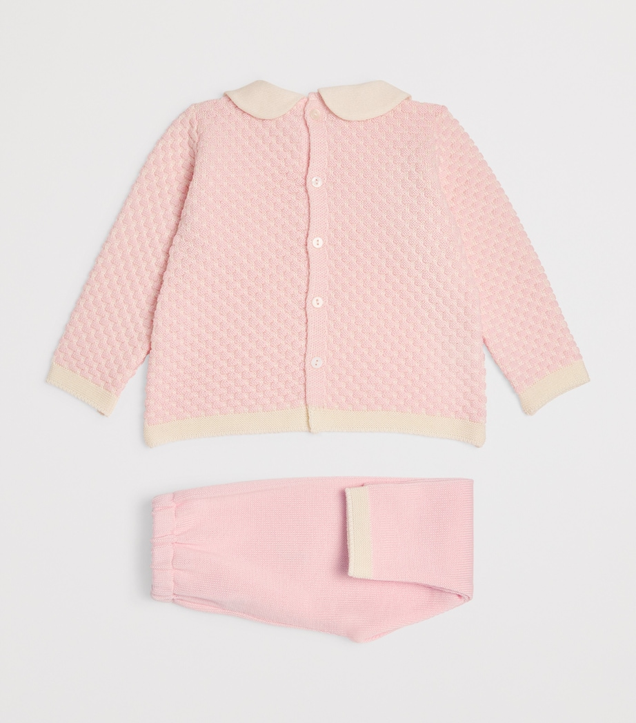 Wool Top and Trousers Set (1-24 Months) BL/RS Image 2