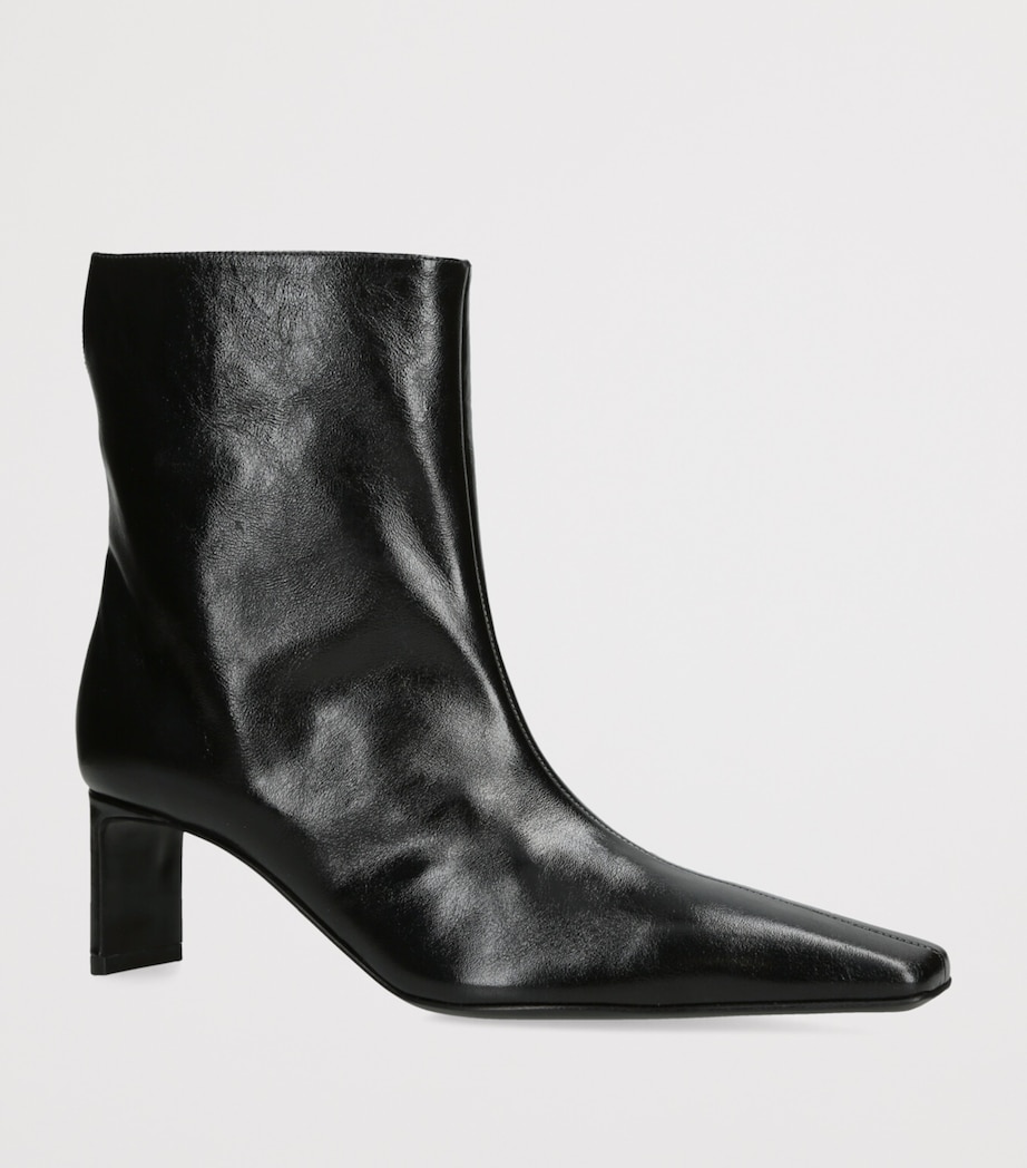 Leather Ona Ankle Boots 55 BLACK Image 4