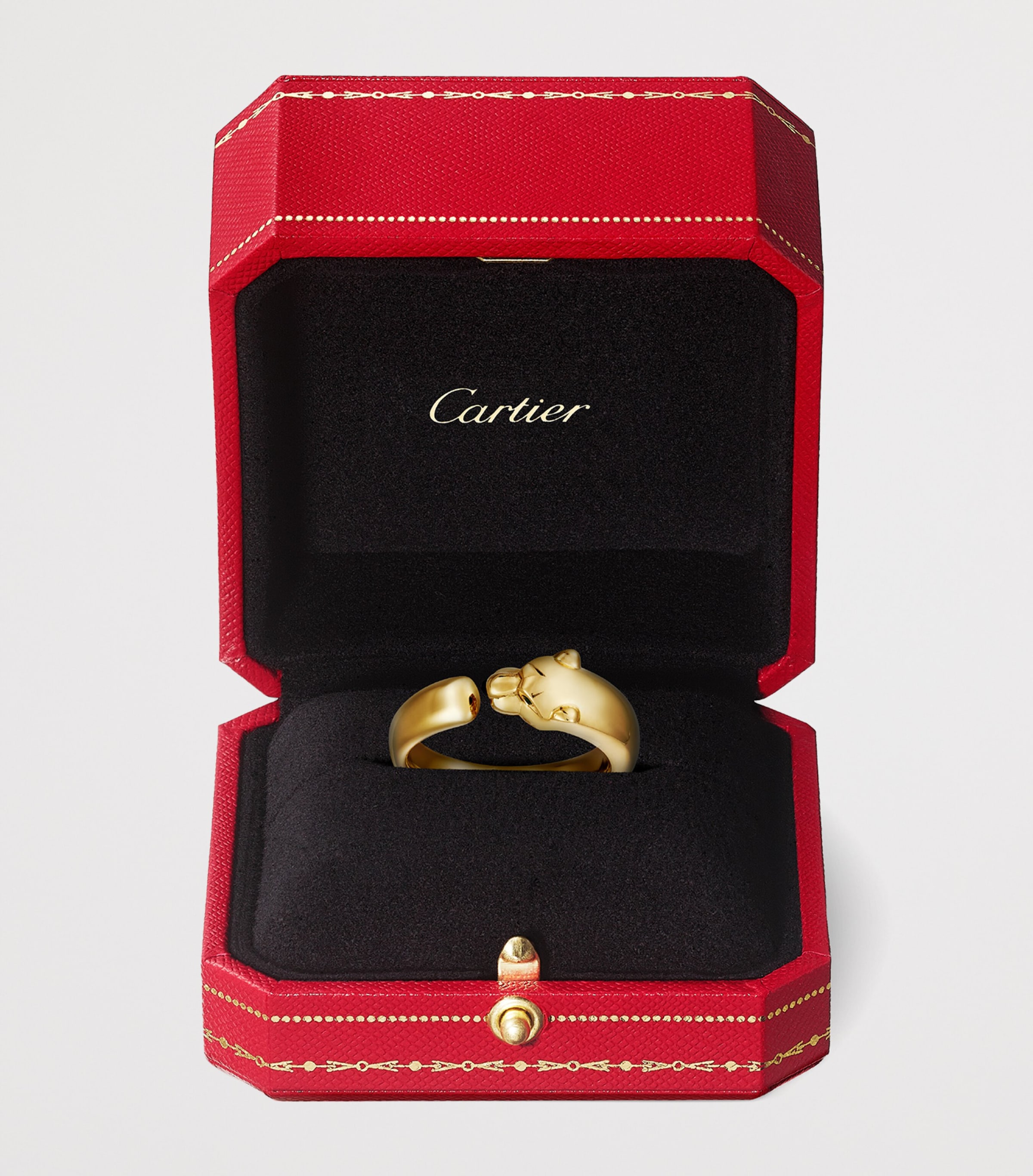 Yellow Gold, Onyx and Tsavorite Garnet Panthère de Cartier Ring YELLOW GOLD Image 7