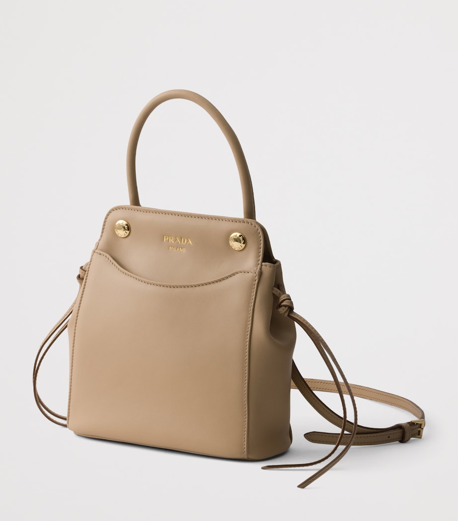 Prada Mini Carry Top-Handle Bag Neutral Image 2