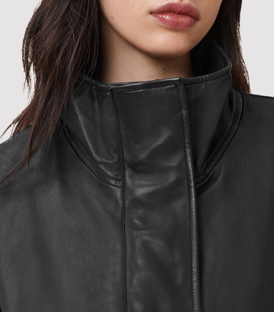 Ryder Leather Jacket BLACK Image 7