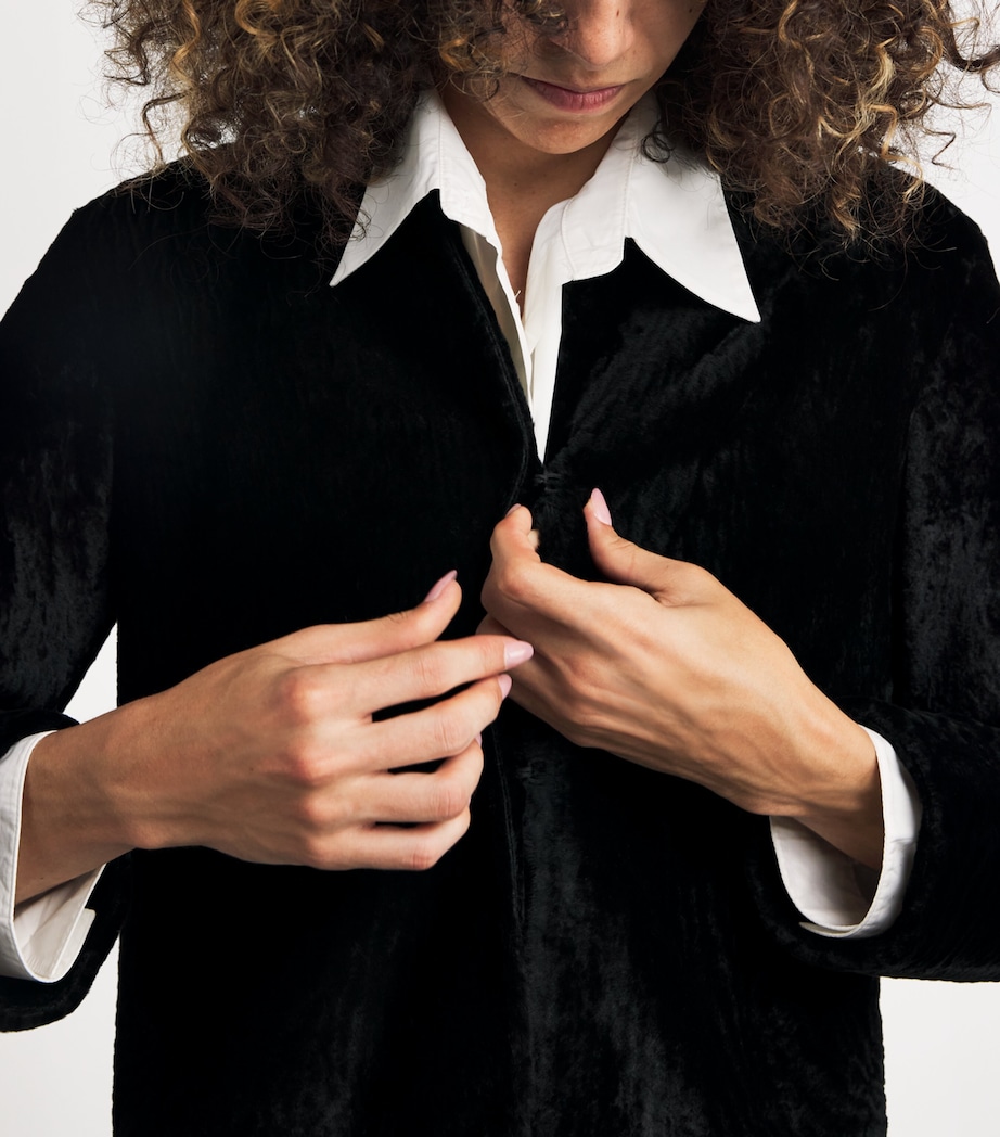 Sheepskin Shearling Ora Coat BLACK Image 6