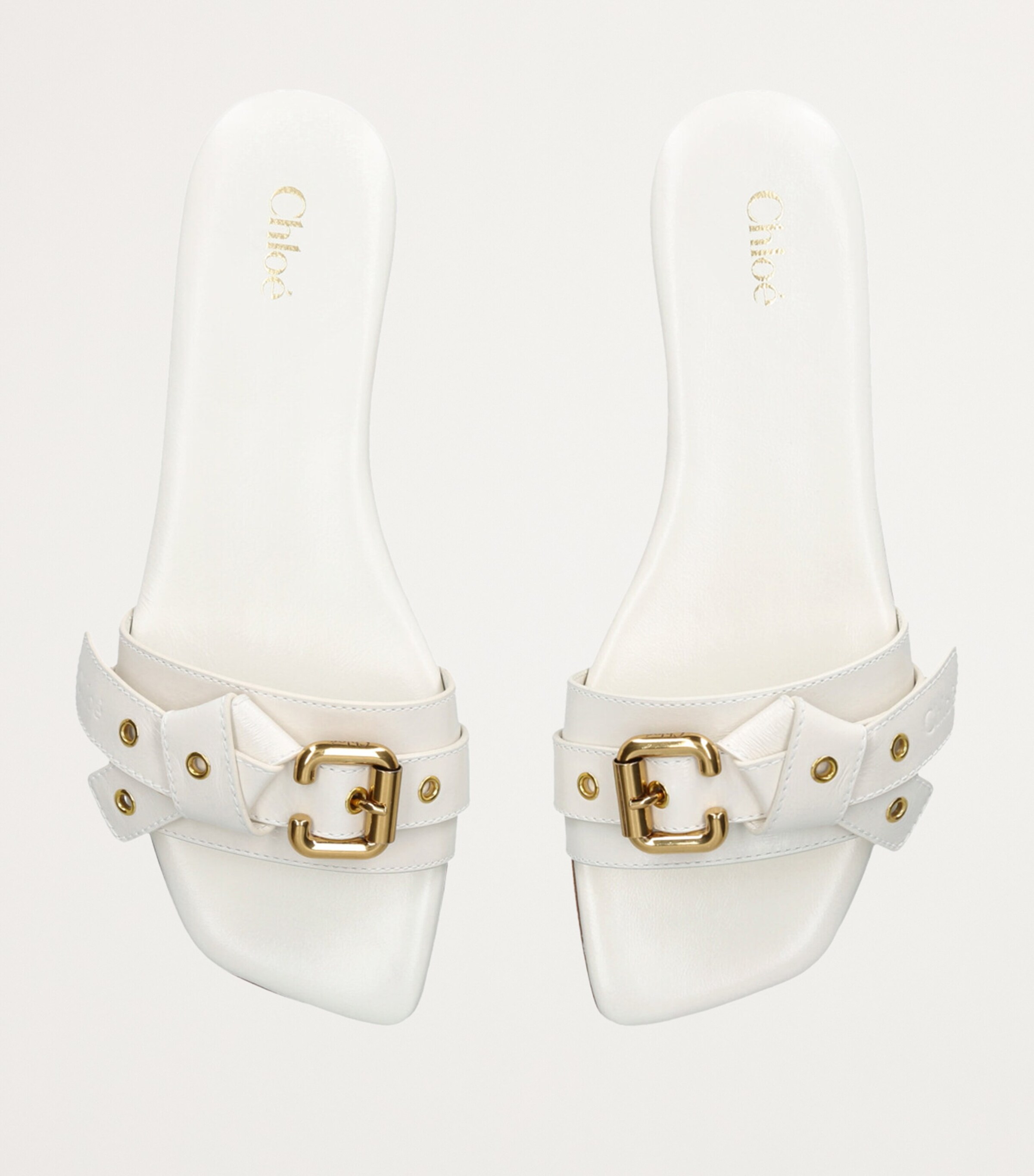 正規店買付【Chloe】Mae スライド Chloé Mae Slides | Black | FARFETCH