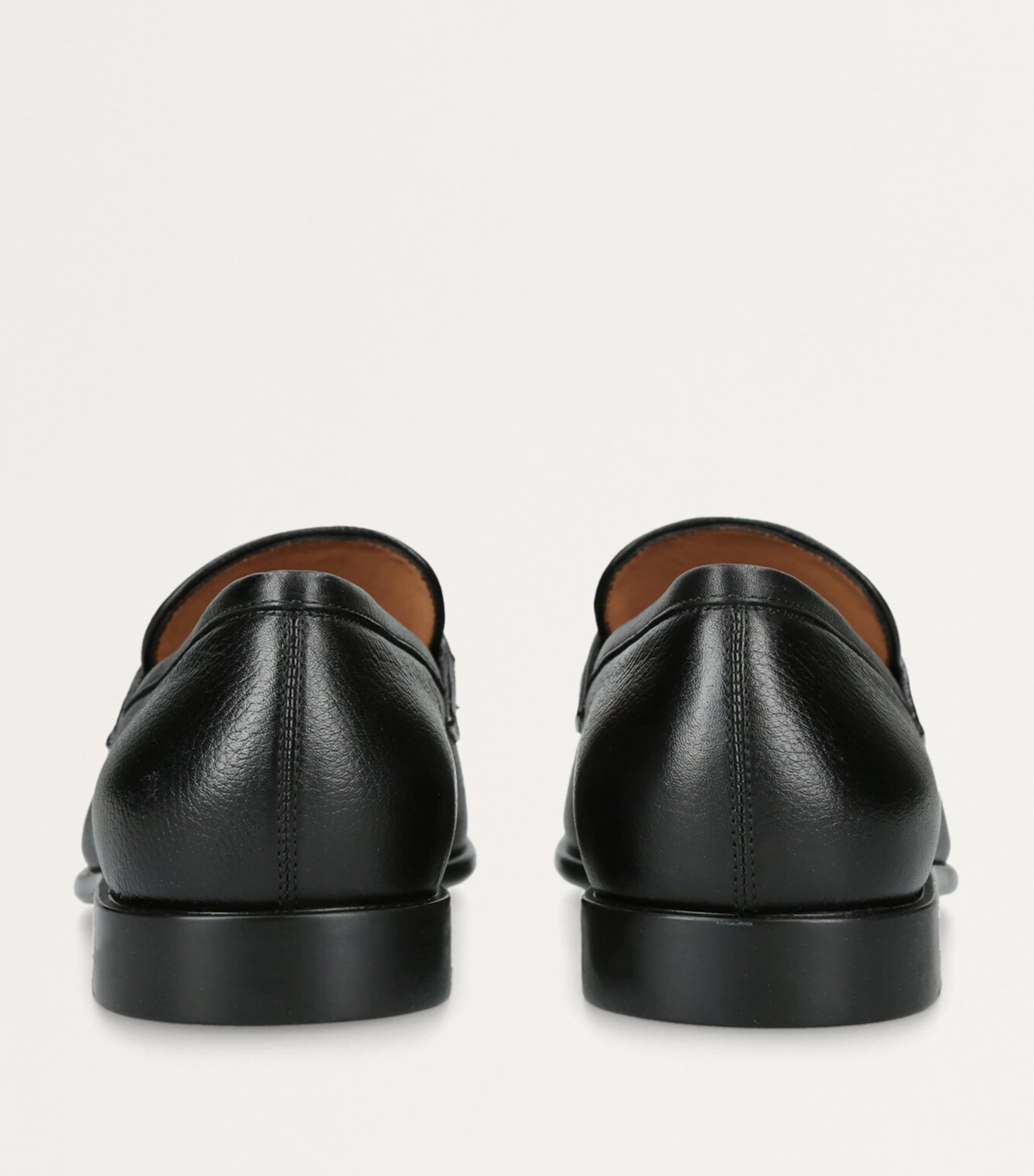 Salvatore Ferragamo Leather Foster Gancho Loafers Black Image 2