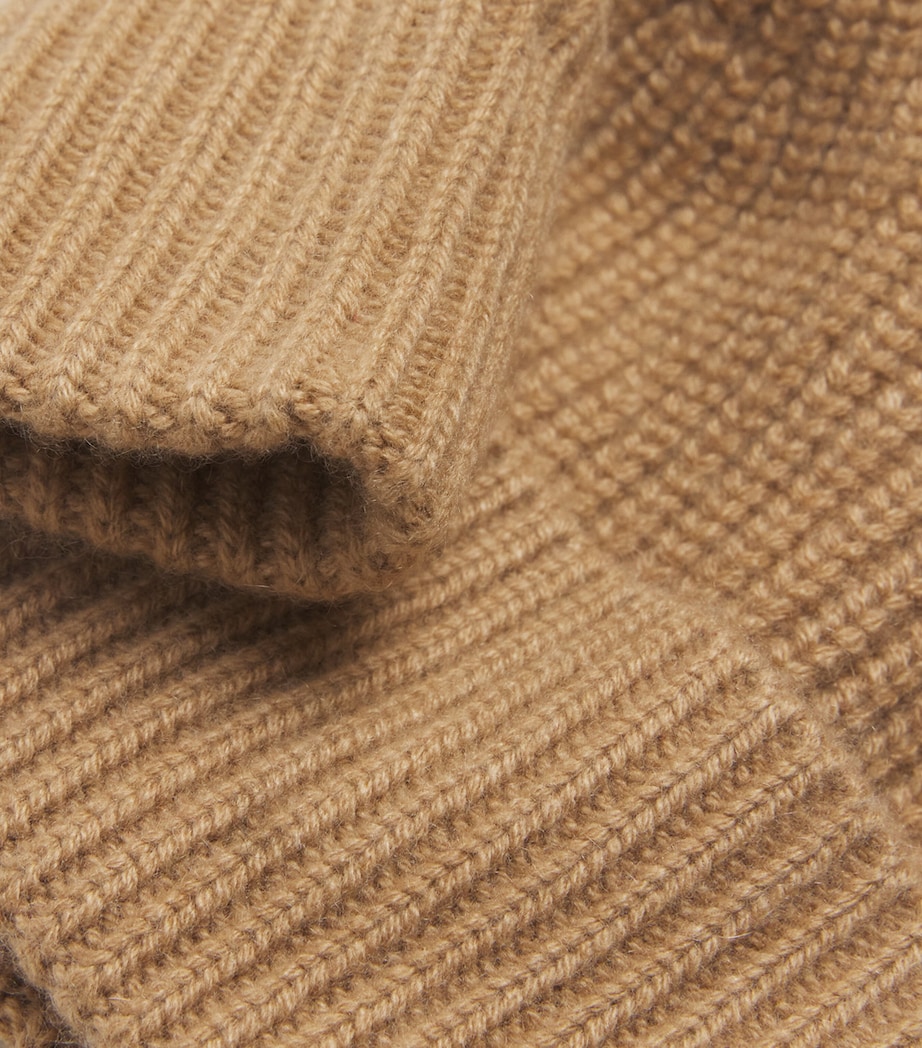 Cashmere Pom-Pom Beanie A2049SARRASIN Image 3