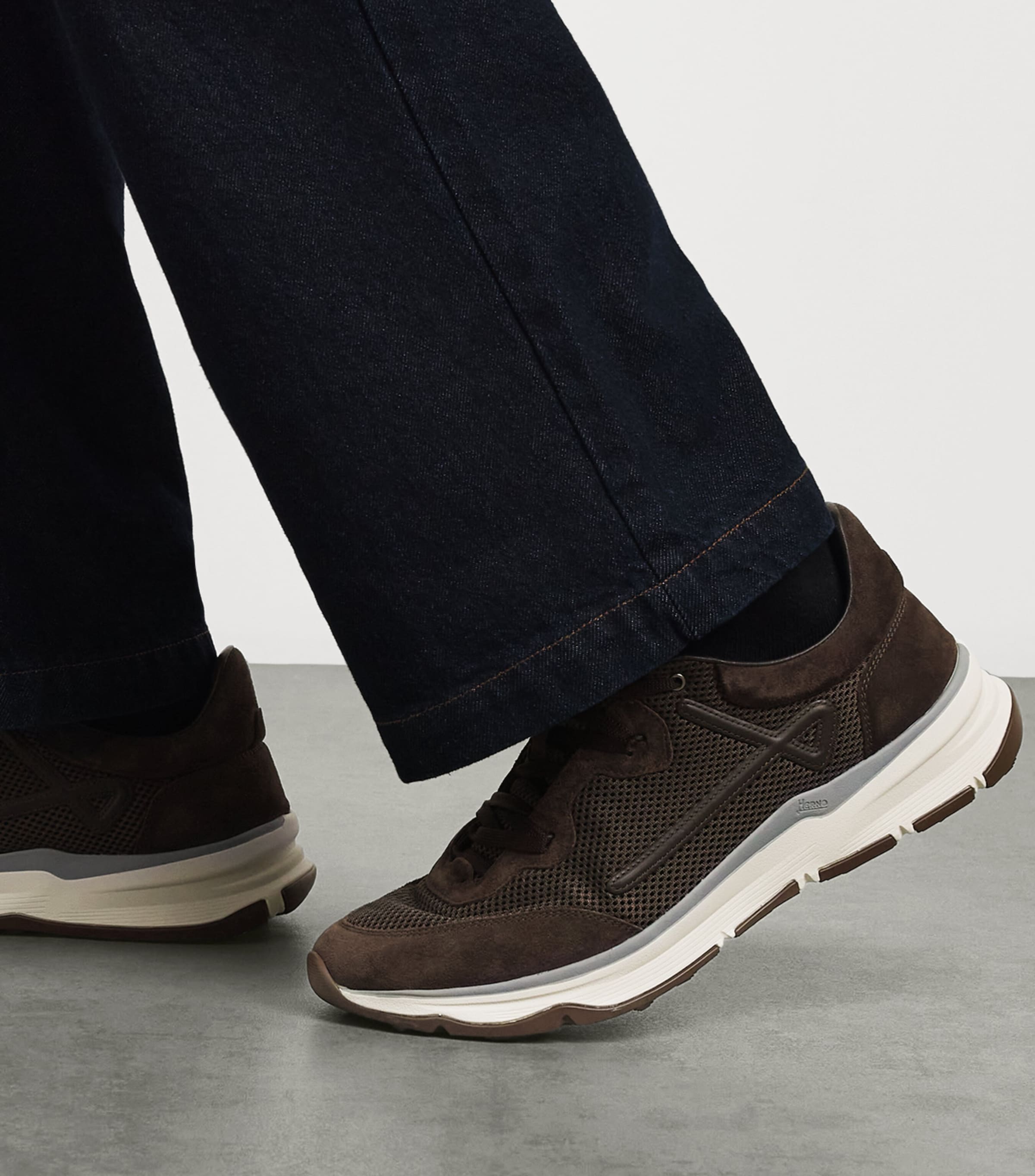 Herno Mesh Maggiore Sneakers Marrone Scuro Image 2
