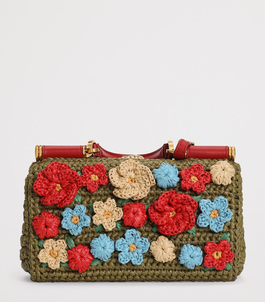 Dolce&Gabbana Woven My Sicily Top-Handle Bag Green/mul Image 5