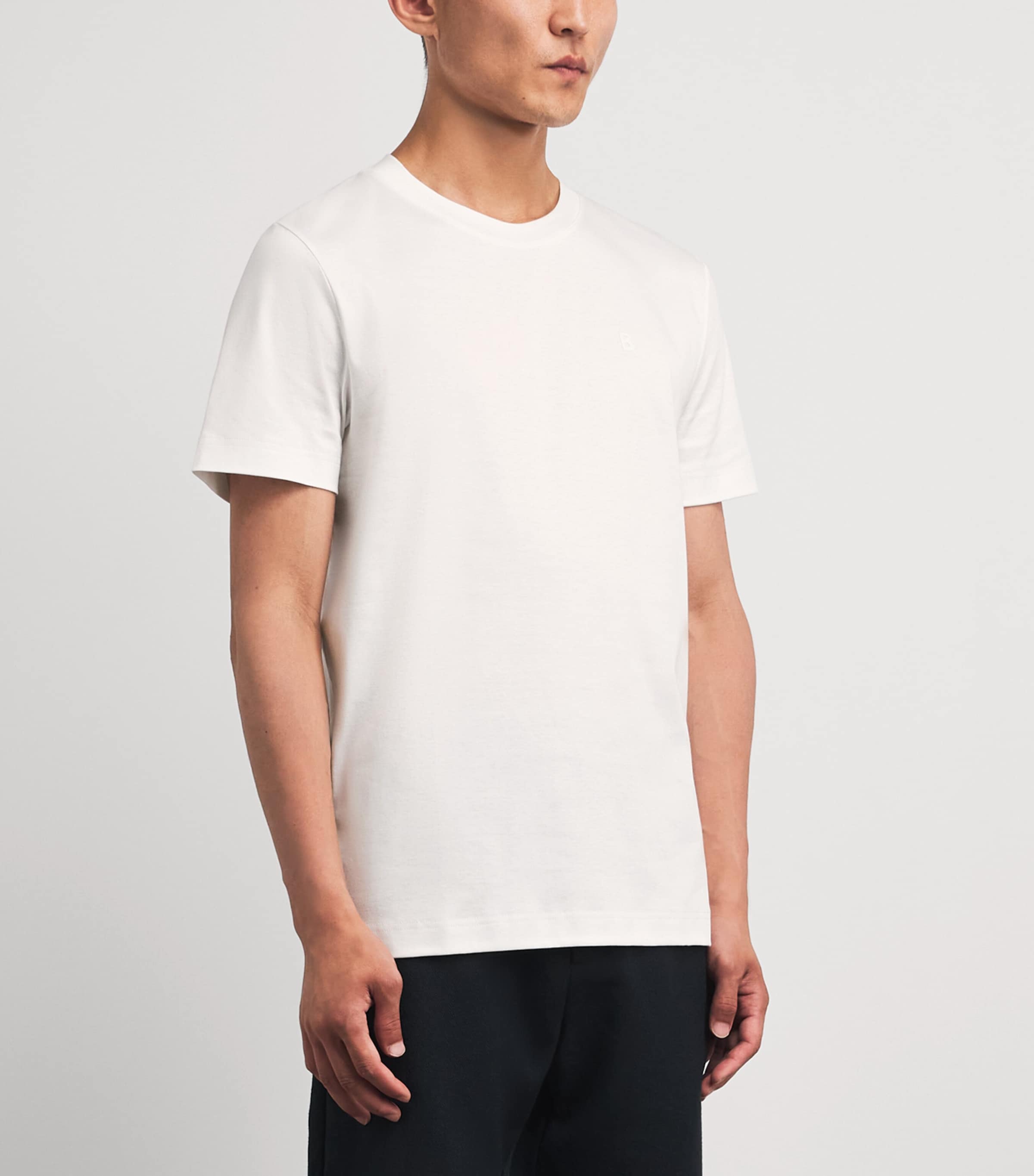 Bogner Mens Cotton Logo Ryan T-Shirt White Image 4