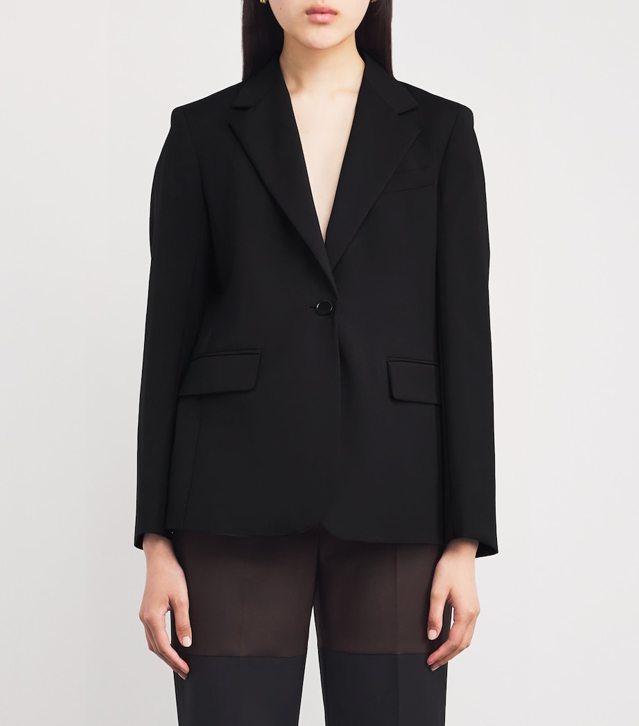 Virgin Wool Blazer BLACK Image 3