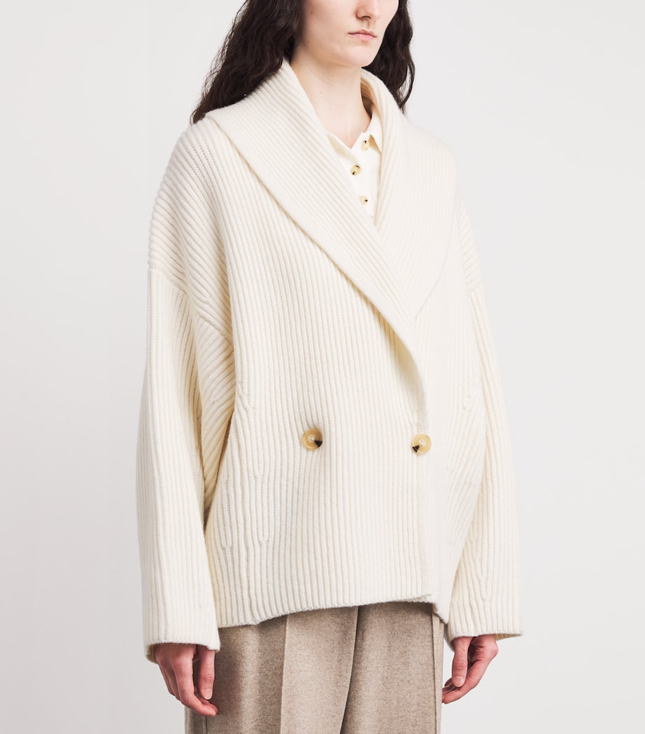 Wool-Blend Sweater Coat 101OWH Image 3