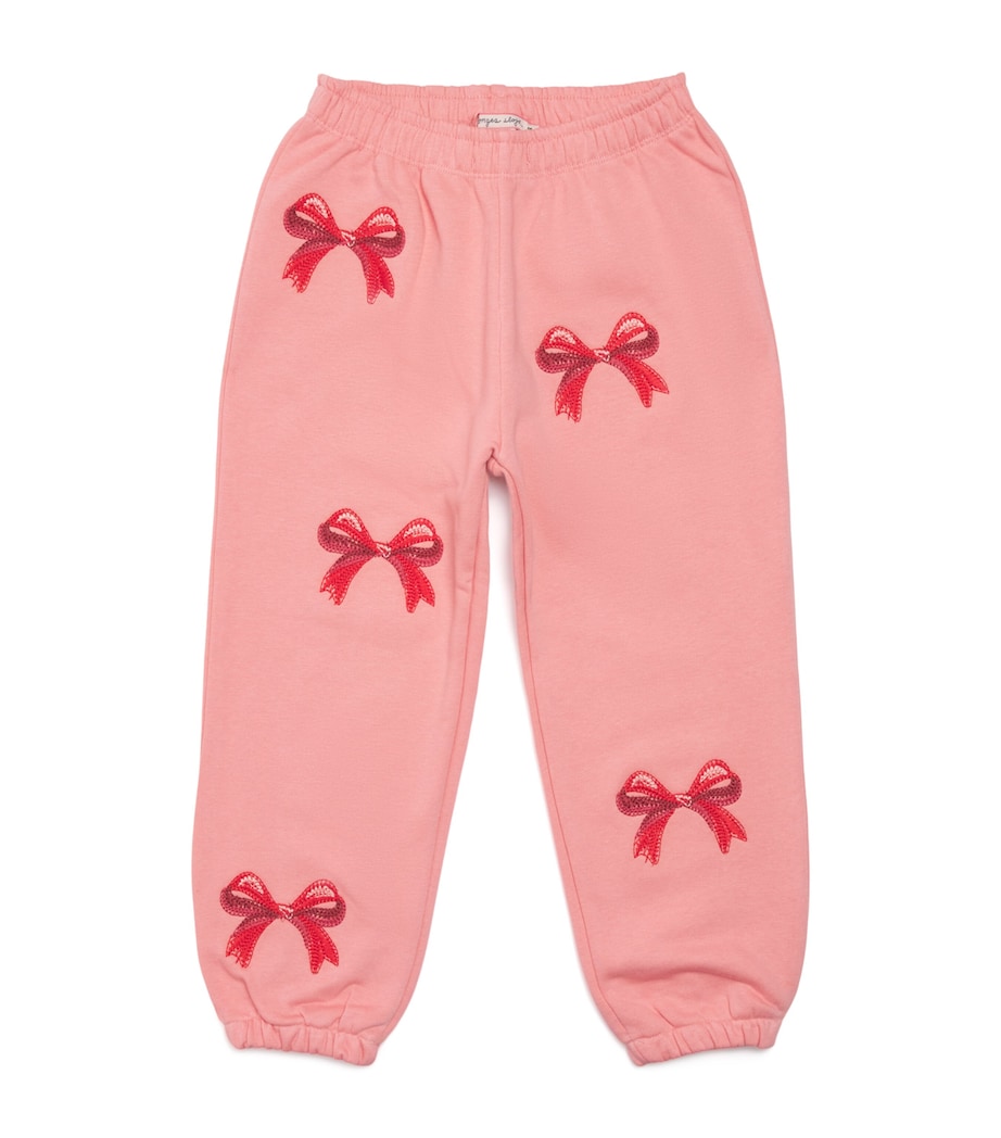 Organic Cotton-Blend Bow Lou Sweatpants (6 Months-4 Years) S30092 STRWBRRY ICE Image 1