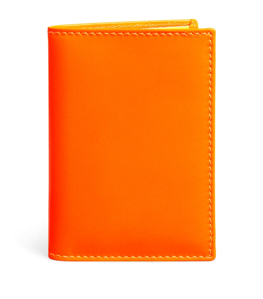 Leather Super Fluo Cardholder 1 - ORANGE Image 1