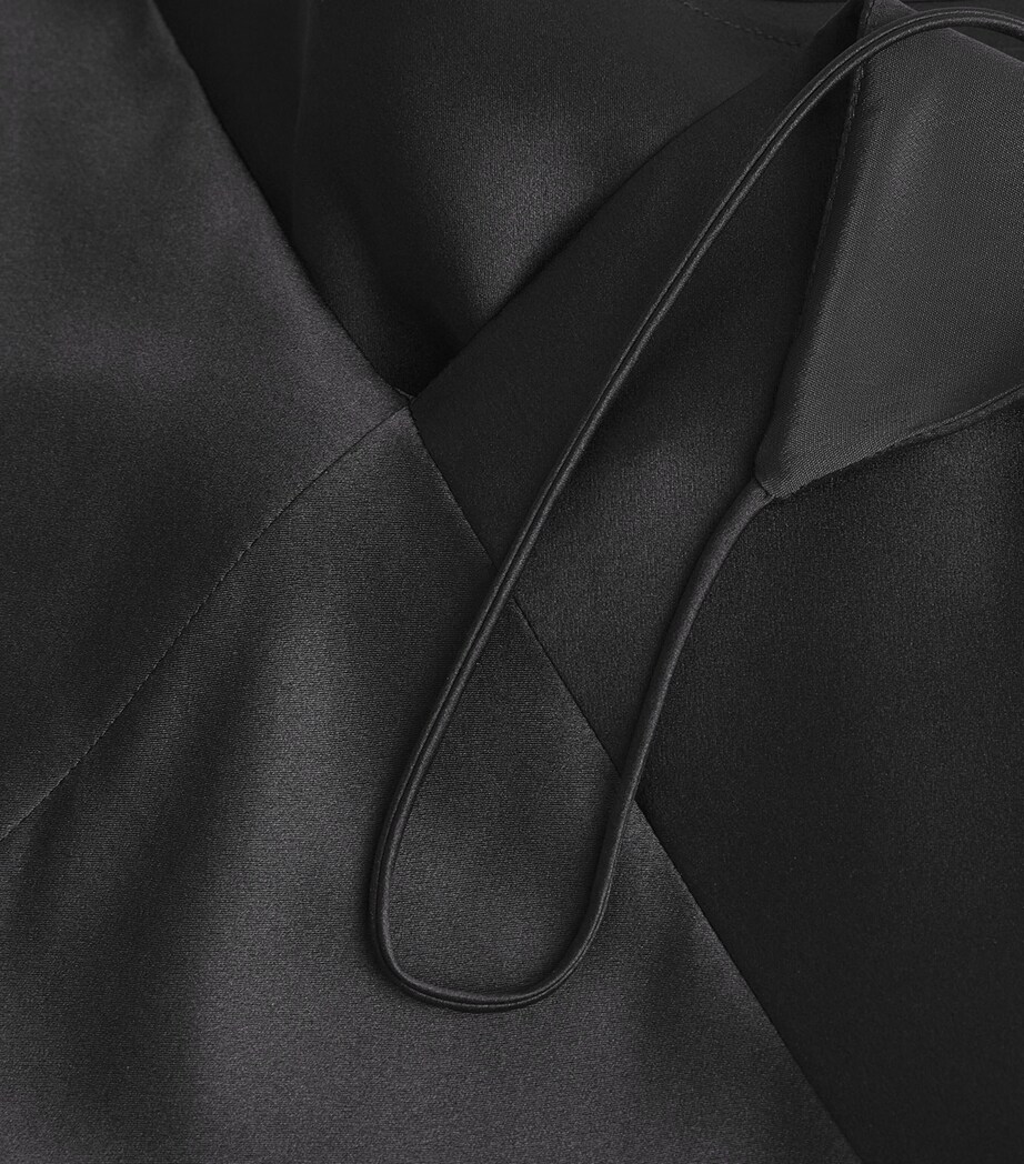 Silk-Blend Cami Top BLACK Image 5