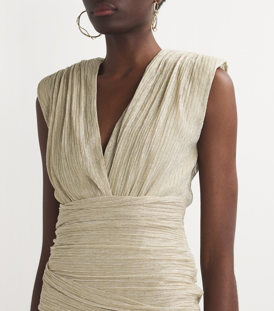 Metallic Mini Dress GOLD SILVER Image 4