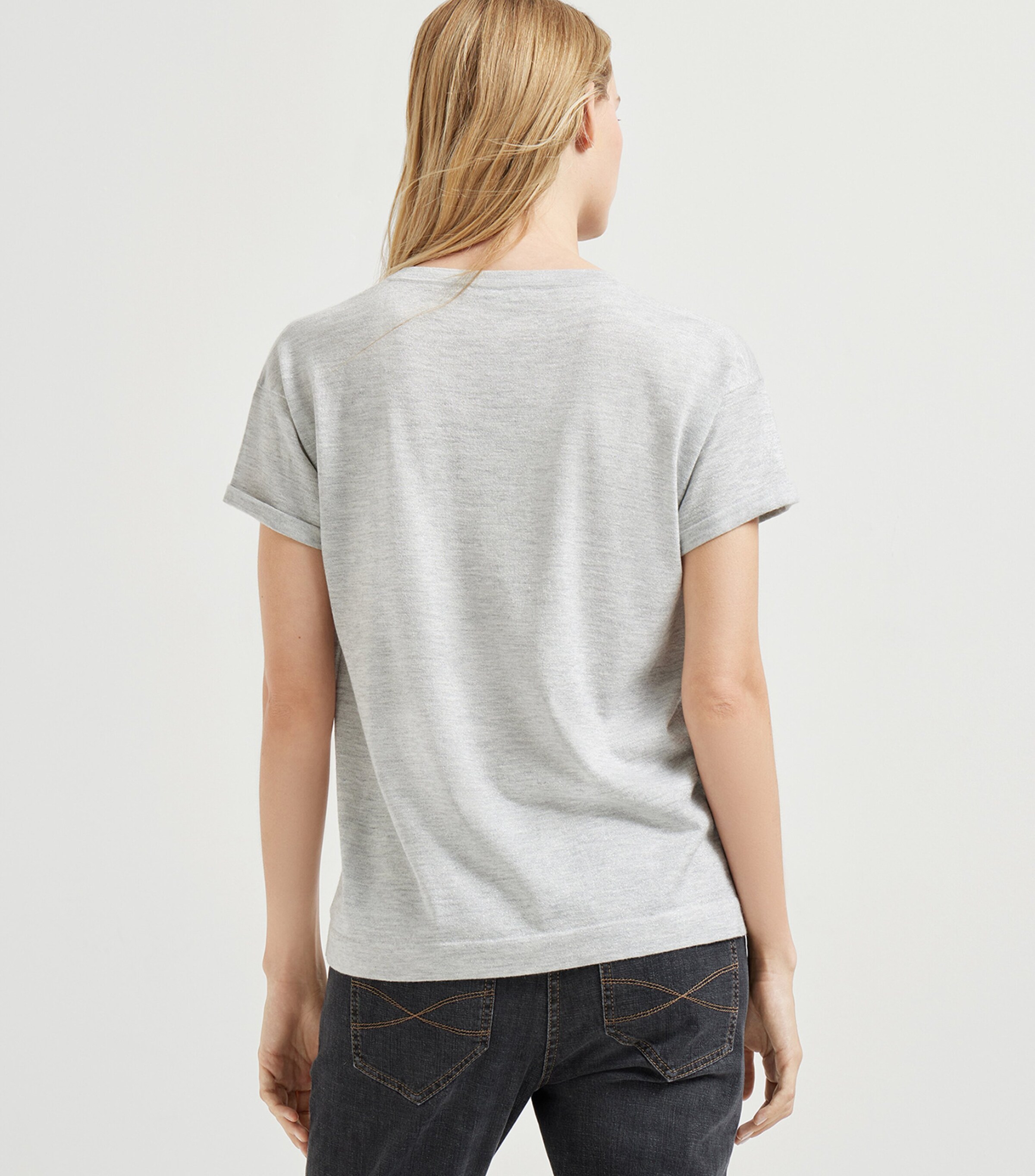 Cashmere-Silk-Blend T-Shirt C072 Image 3