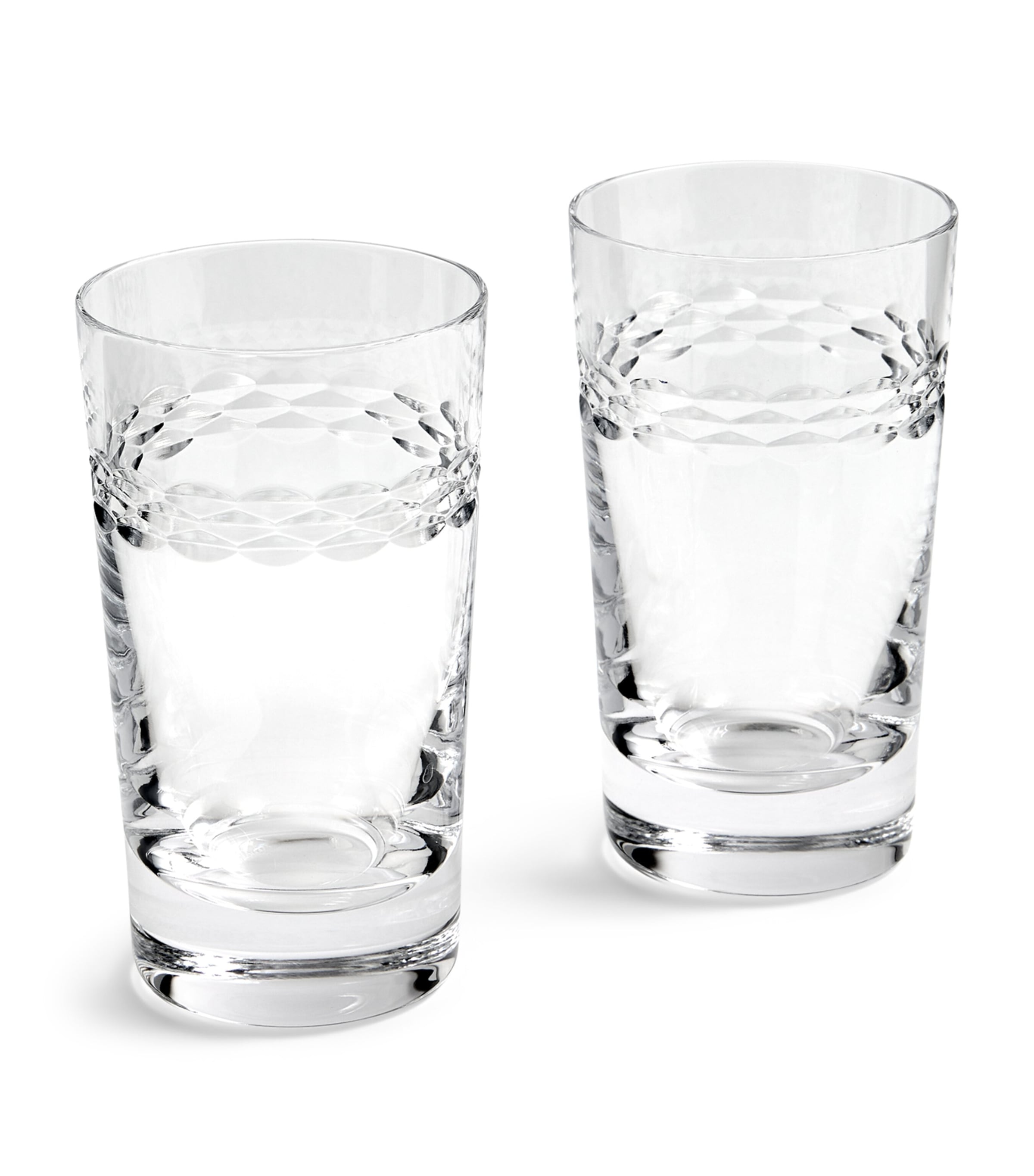 Wedgwood Set Of 2 Crystal Neo Highball Tumblers In Clear