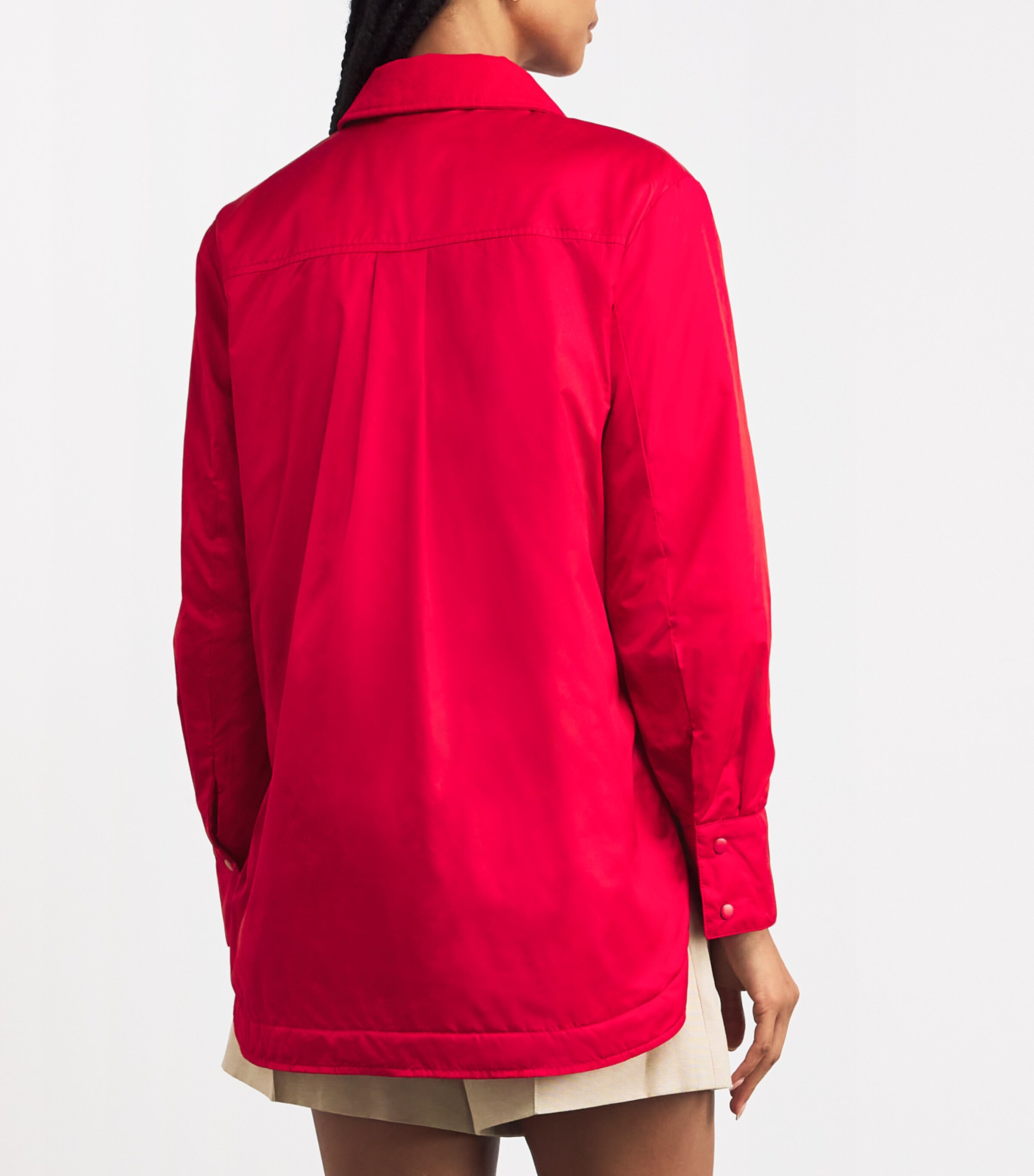 MAX&Co. Womens Padded Shirt Jacket Red Image 4