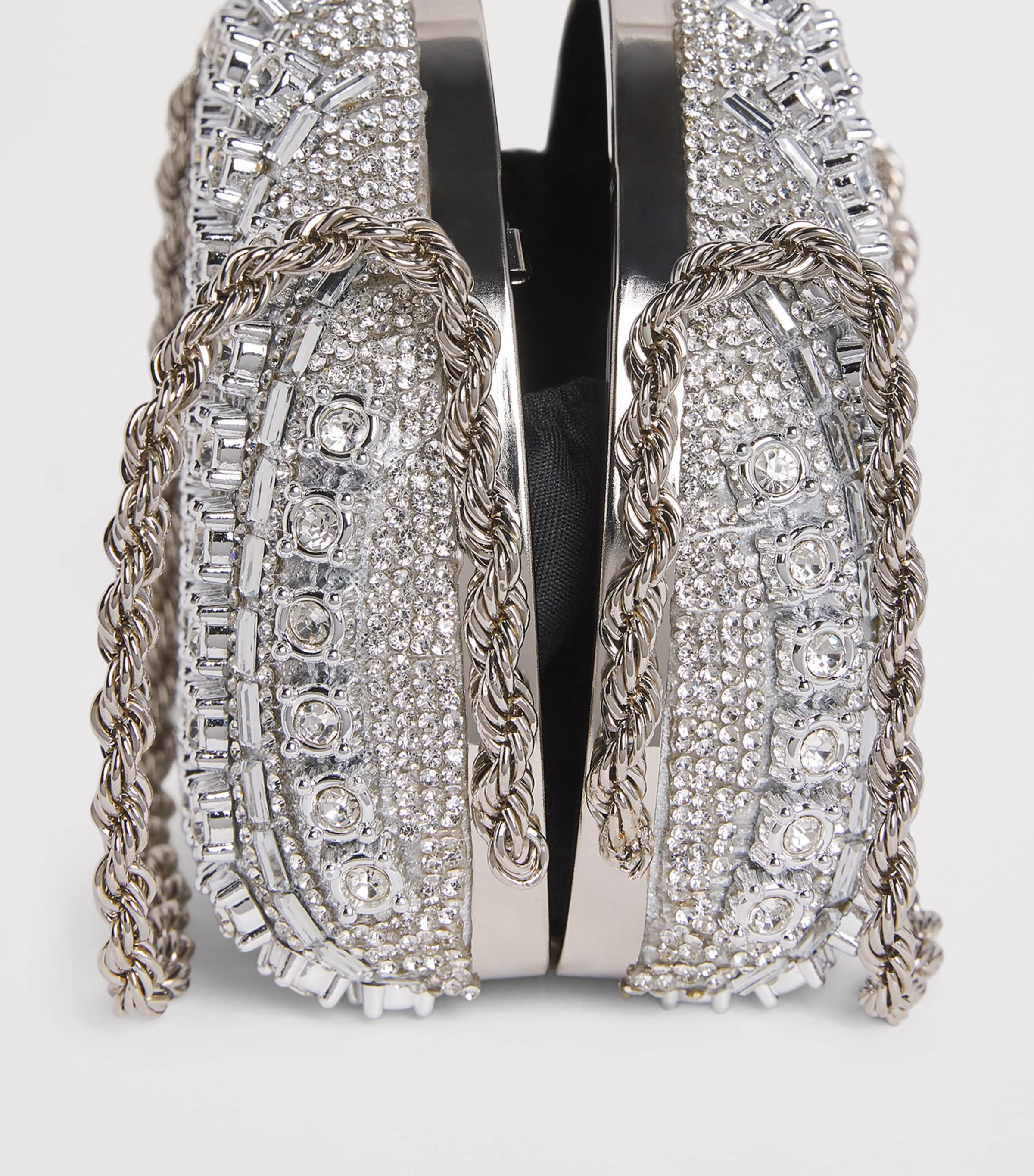 Diamanté-Embellished Handbag S-SILVER Image 3