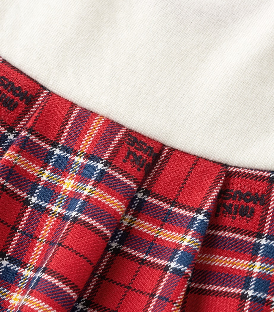 Cotton Tartan Playsuit (One Size) 2 Image 4