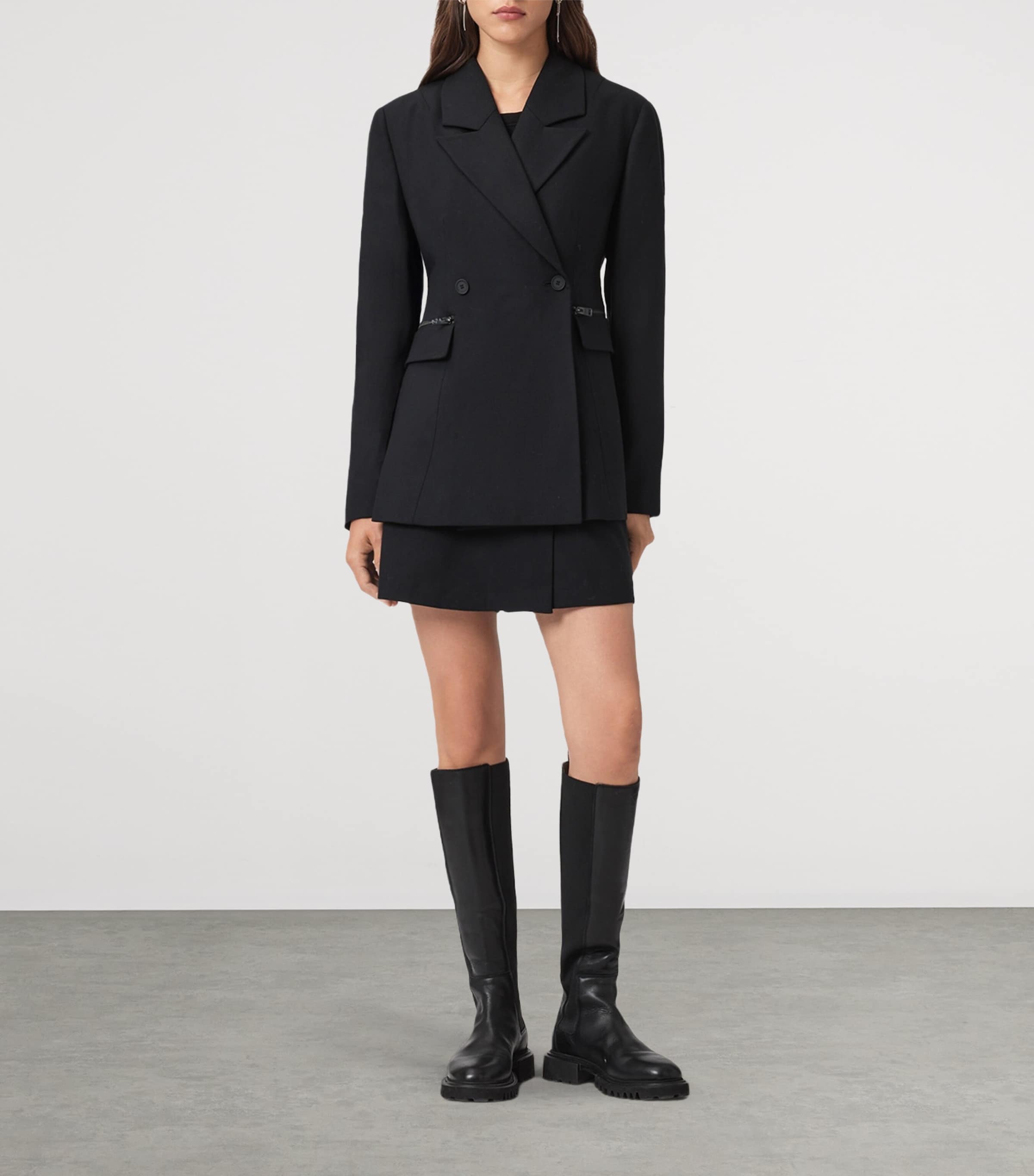 Double-Breasted Mimi Blazer BLACK Image 2