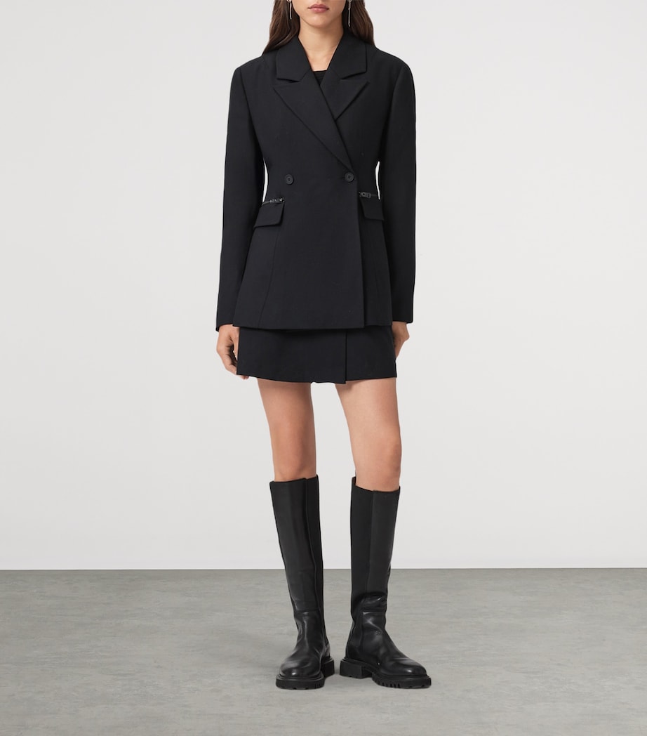 Double-Breasted Mimi Blazer BLACK Image 2