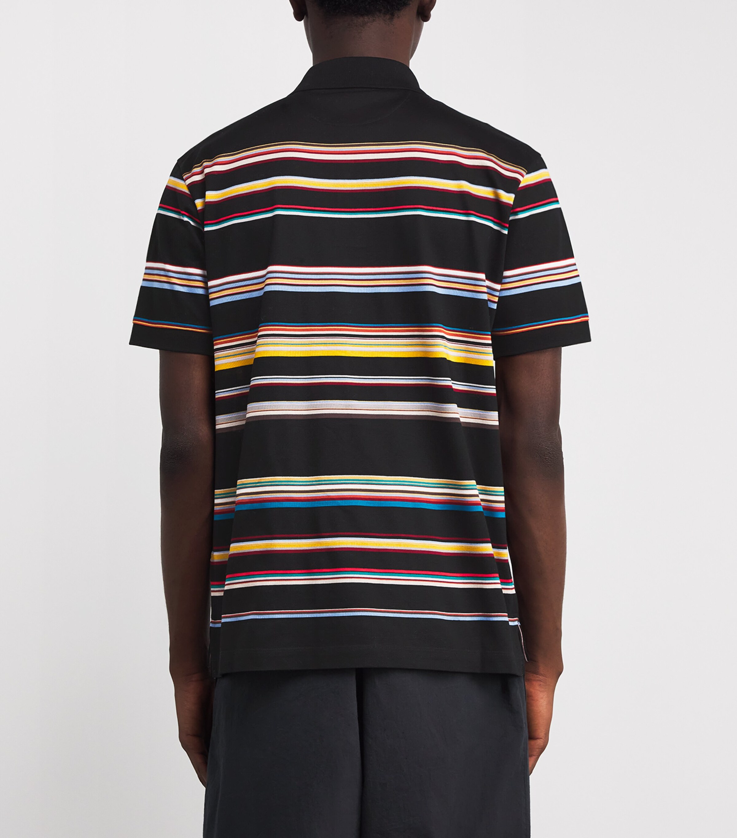 Paul Smith Mens Cotton Signature Stripe Polo Shirt Image 4