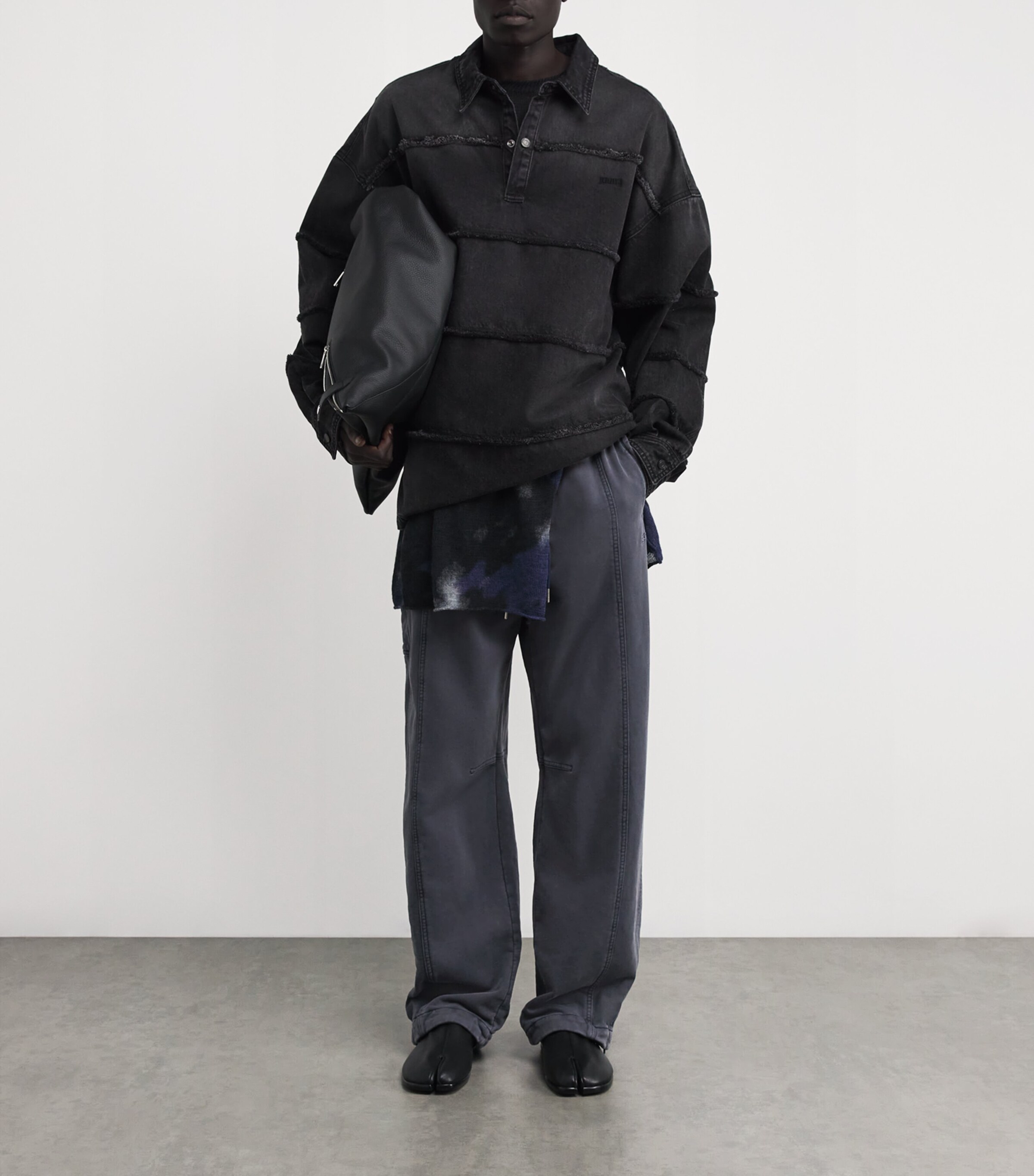 Juun.J Mens Cotton Sweatpants Navy R Image 2