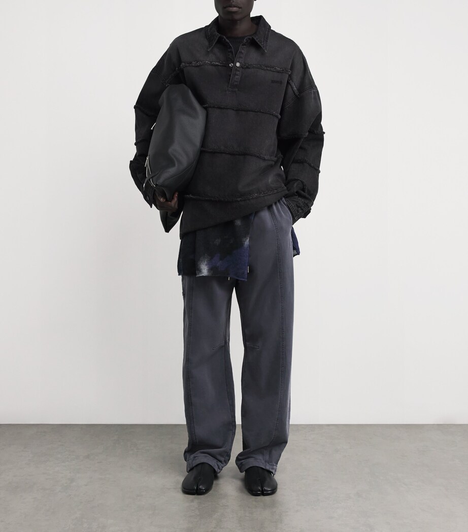 Juun.J Mens Cotton Sweatpants Navy R Image 2