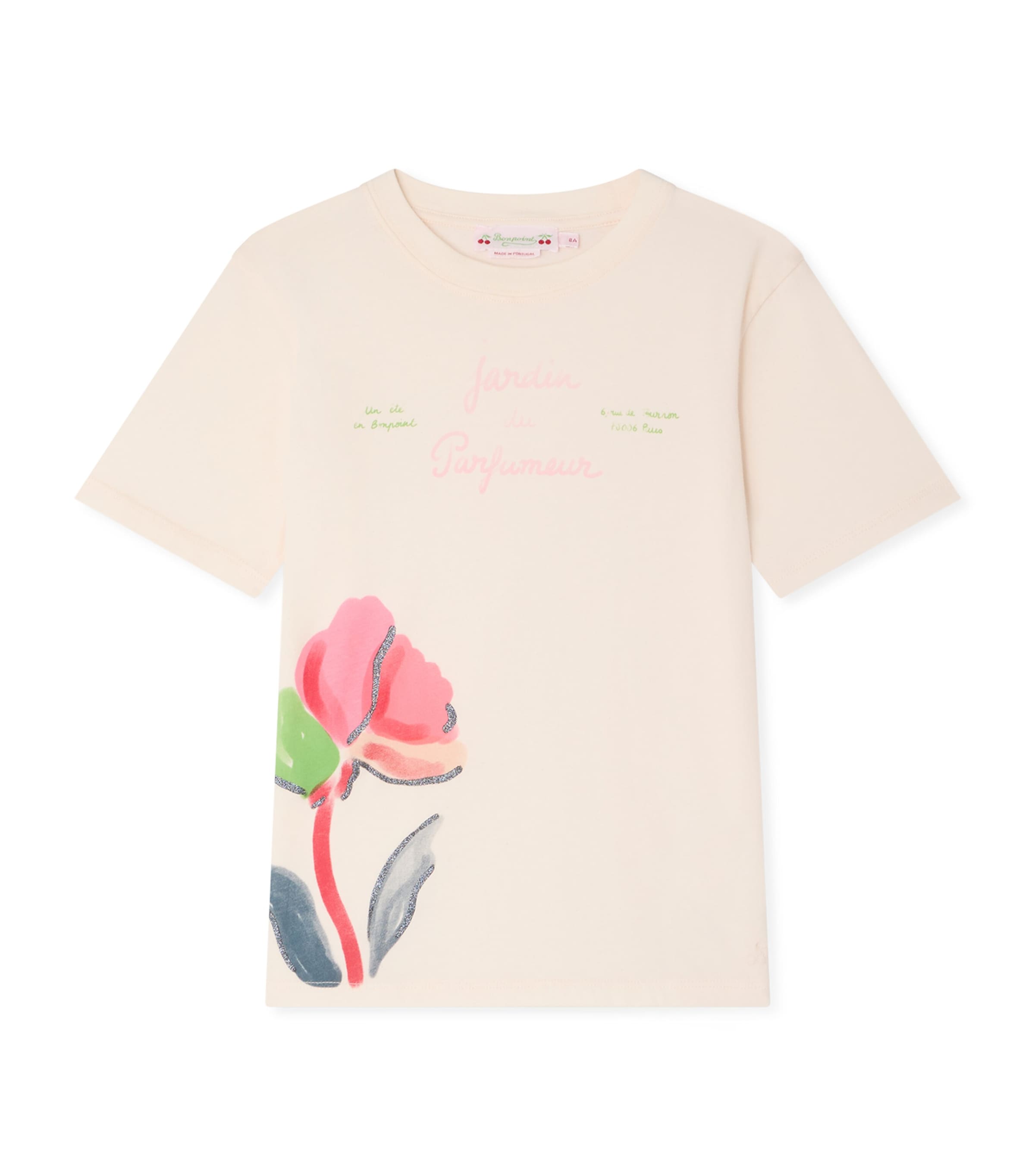 Bonpoint Cotton Thida T-Shirt (10-14 Years) Upb Rose Pale Image 1