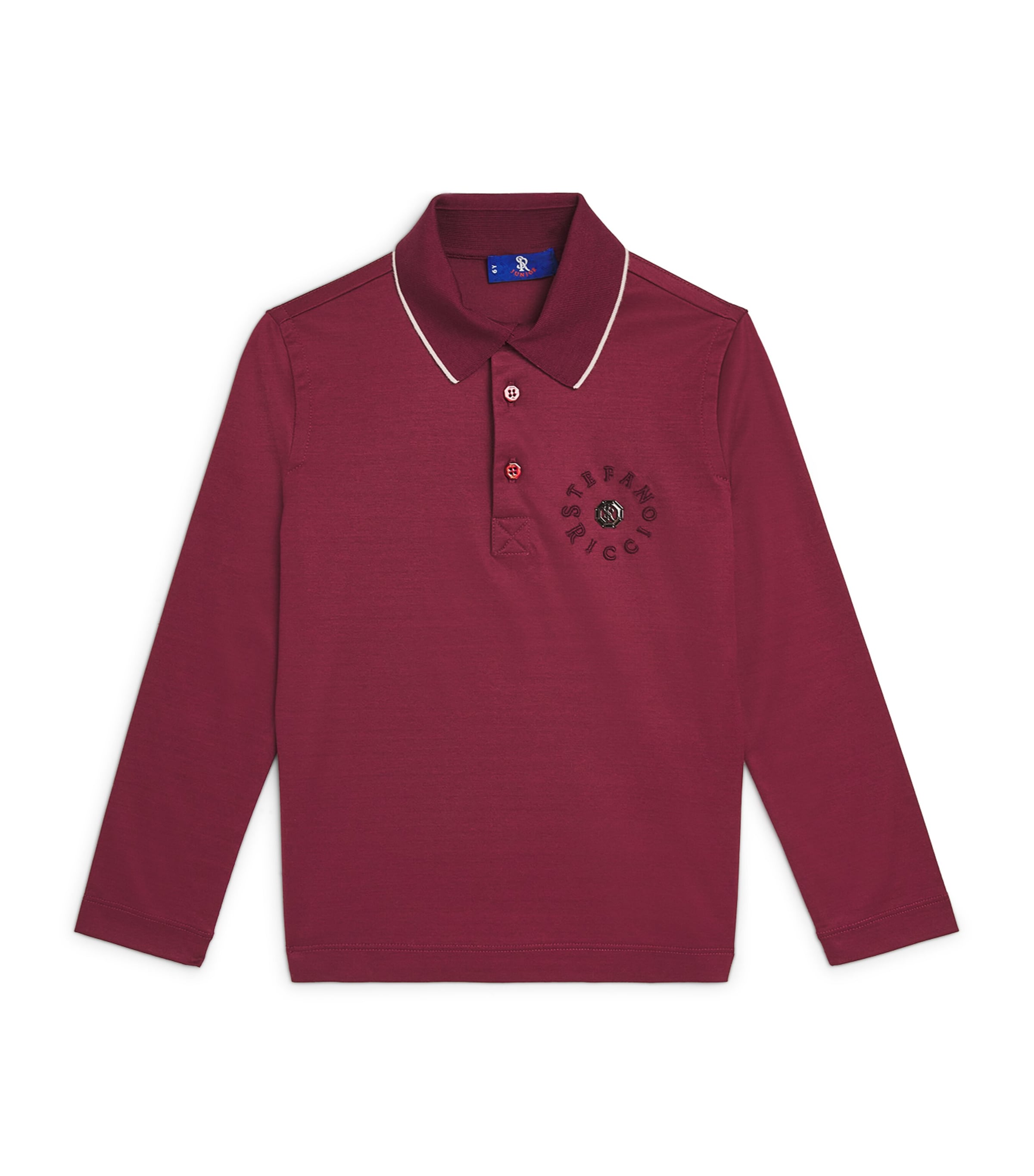 Stefano Ricci Embroidered Logo Polo Shirt In Red