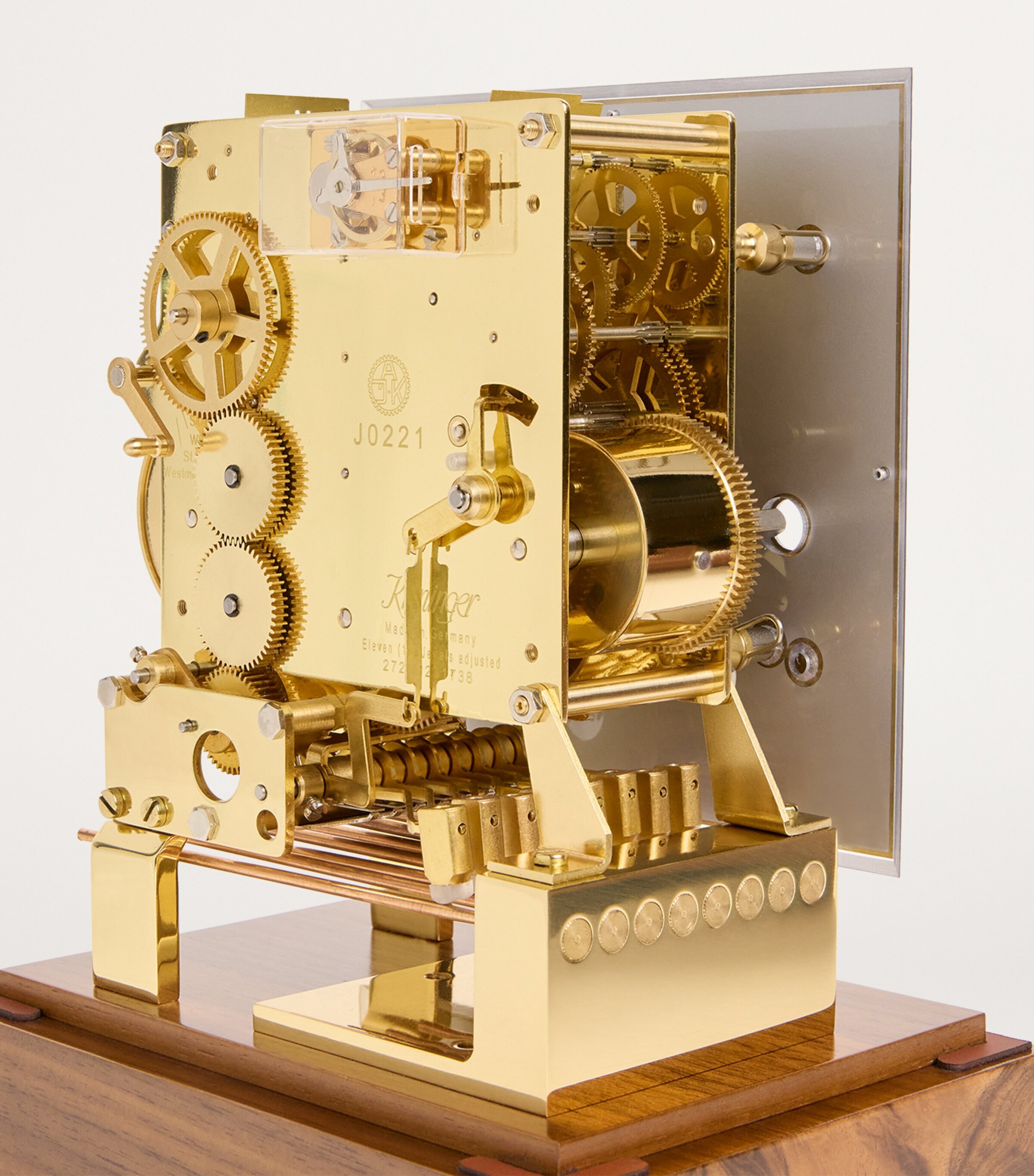 Comitti Walnut The Stratford Mantle Clock Burr Walnut Image 5