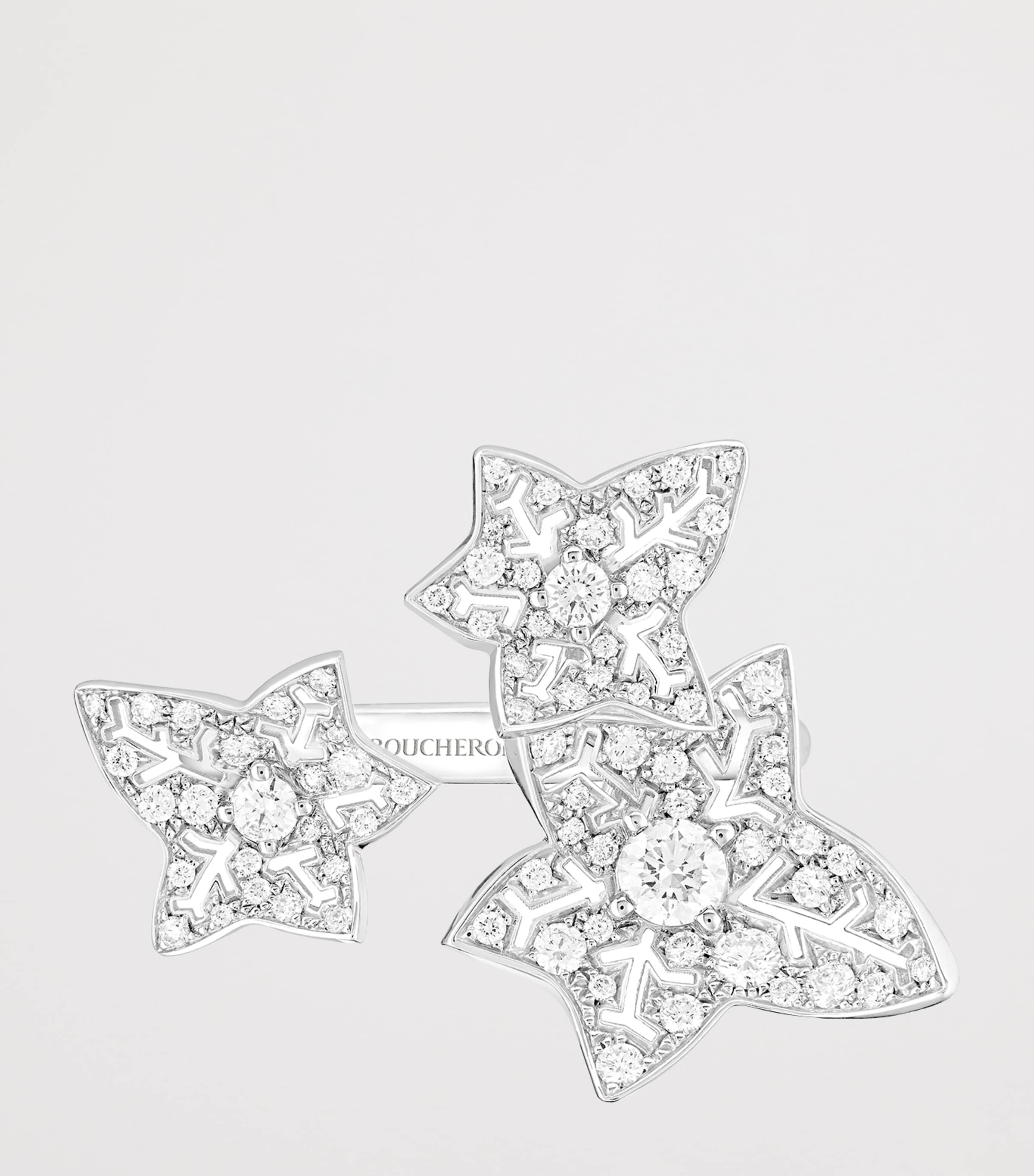 Boucheron White Gold and Diamond Lierre de Paris Ring White Gold Image 3