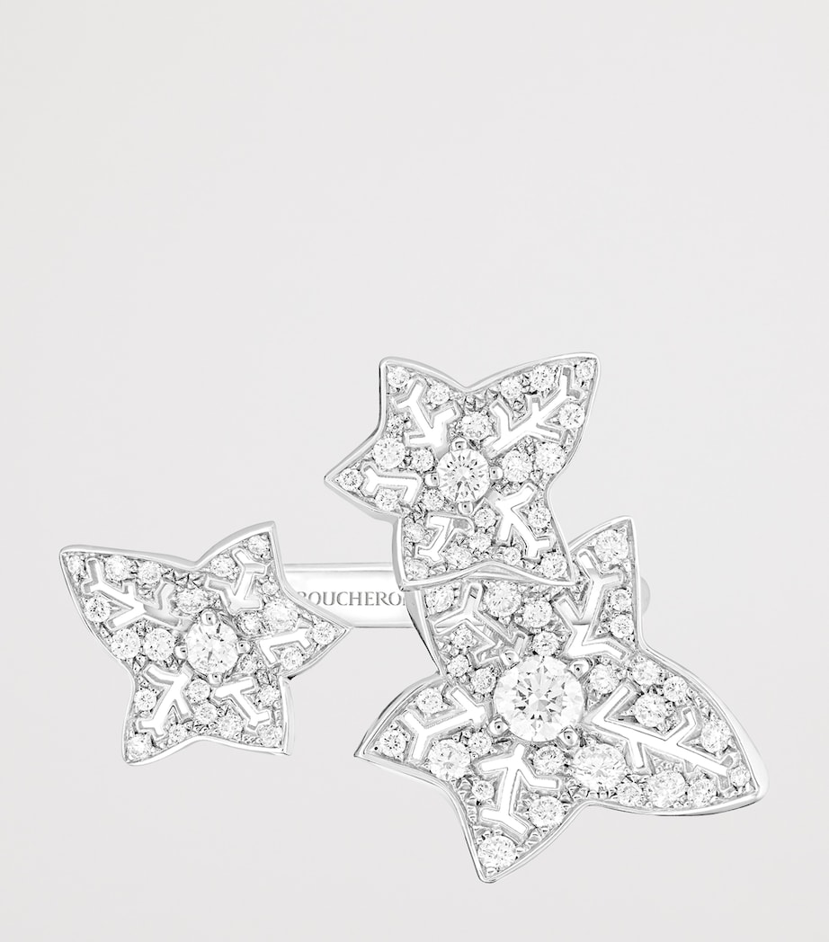 Boucheron White Gold and Diamond Lierre de Paris Ring White Gold Image 3
