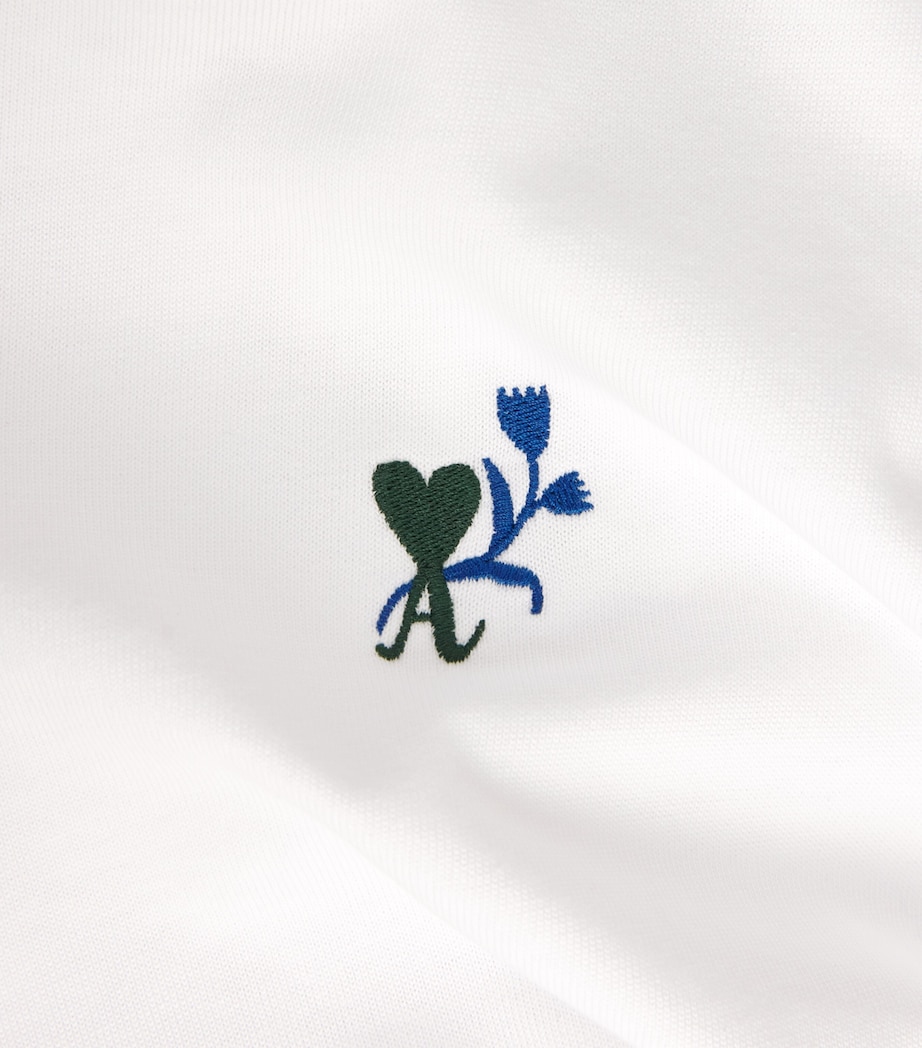 AMI Paris Womens Ami de Coeur Tulip T-Shirt Blanc Image 6