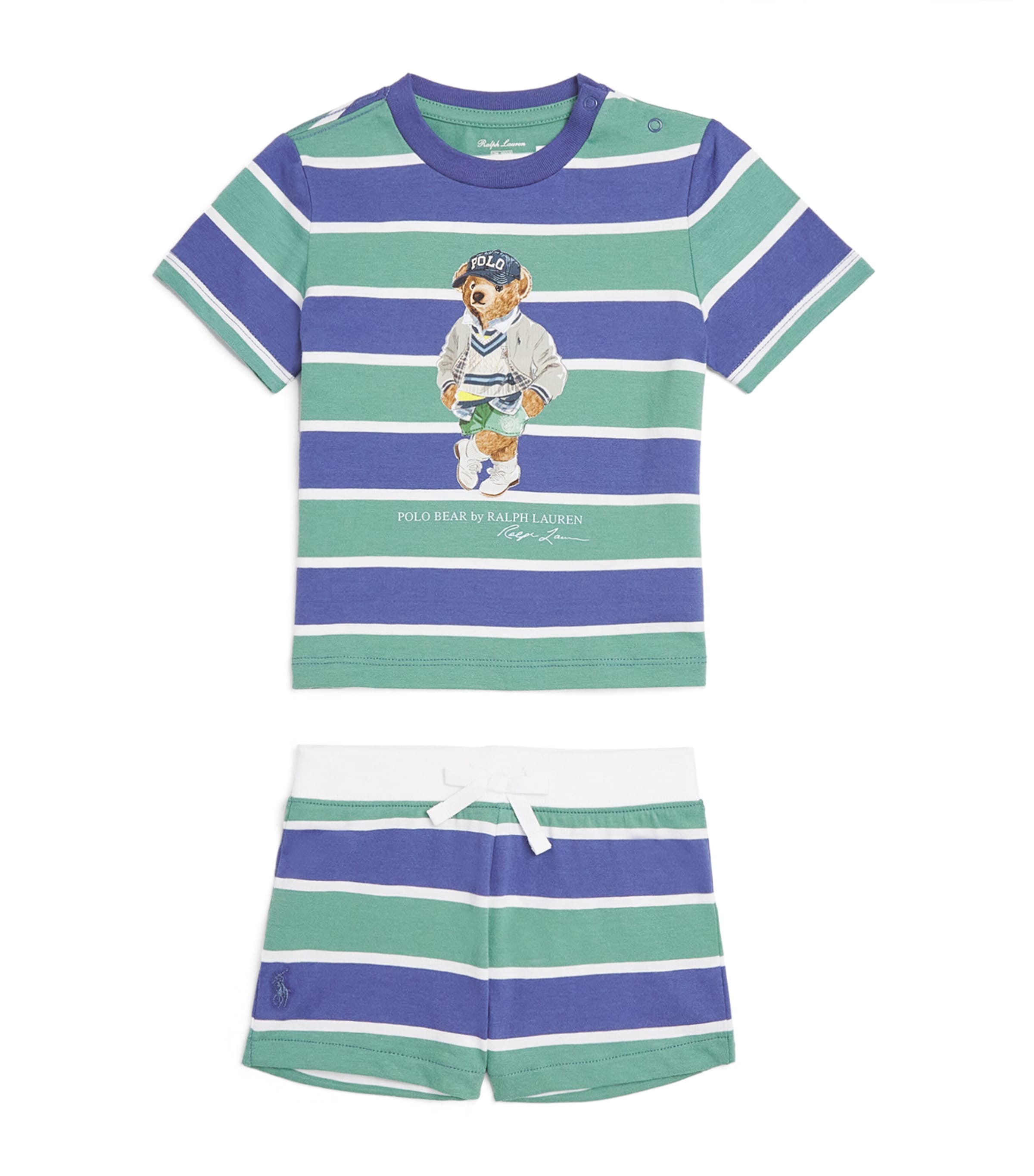 Ralph Lauren Kids' Cotton T-shirt And Shorts Set