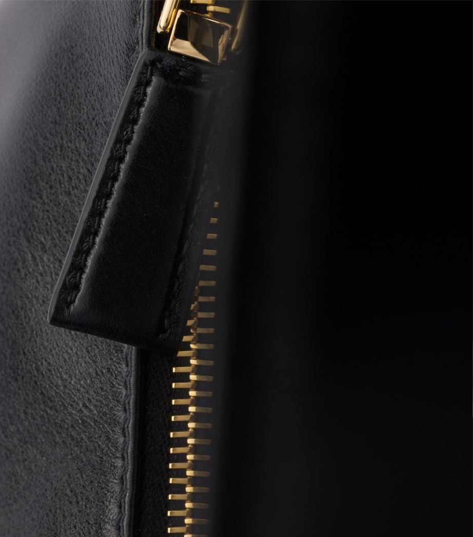 Prada Medium Leather Aimée Shoulder Bag Black Image 6