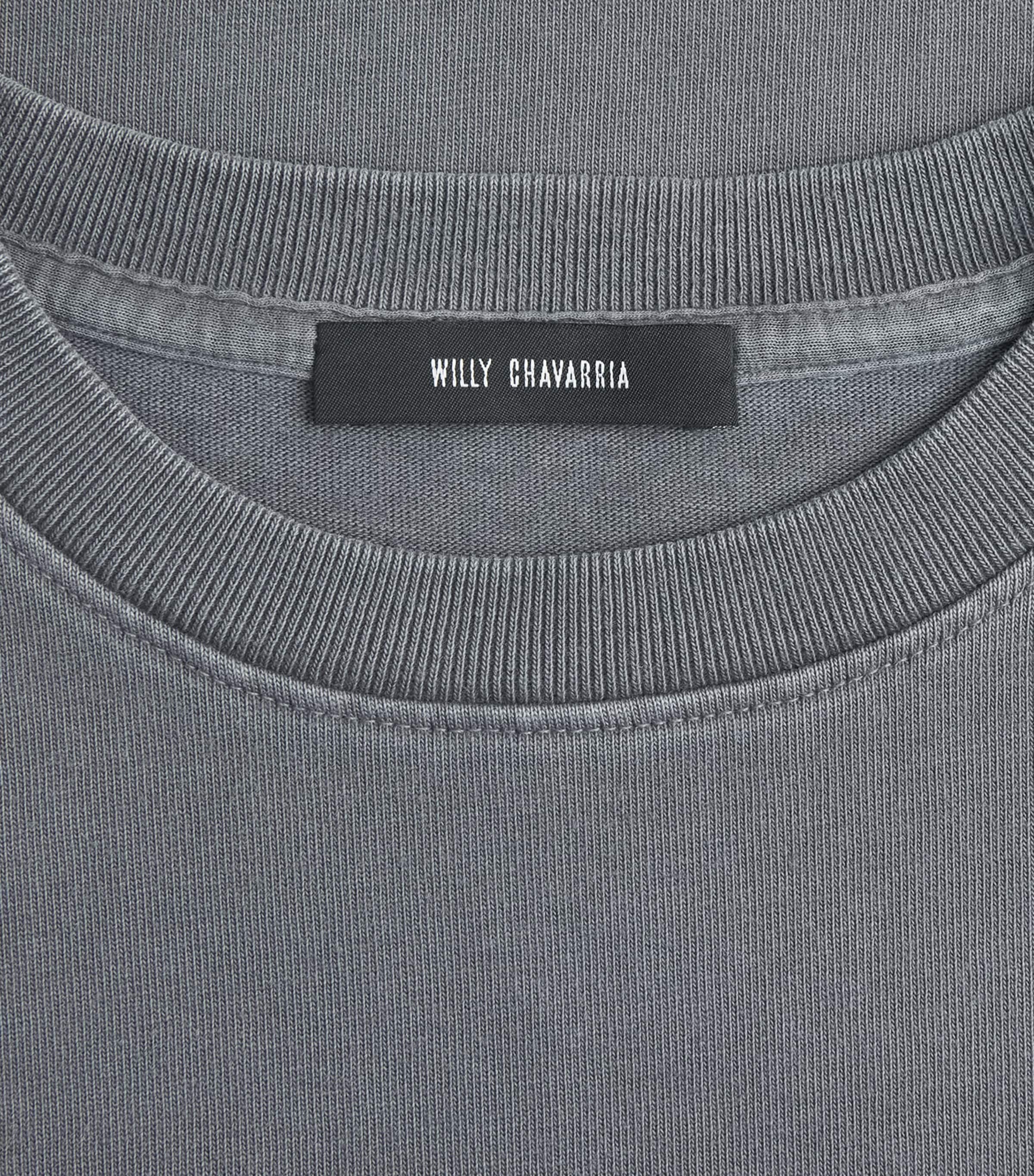 Willy Chavarria Mens Cotton Community Centre T-Shirt Concrete Image 6