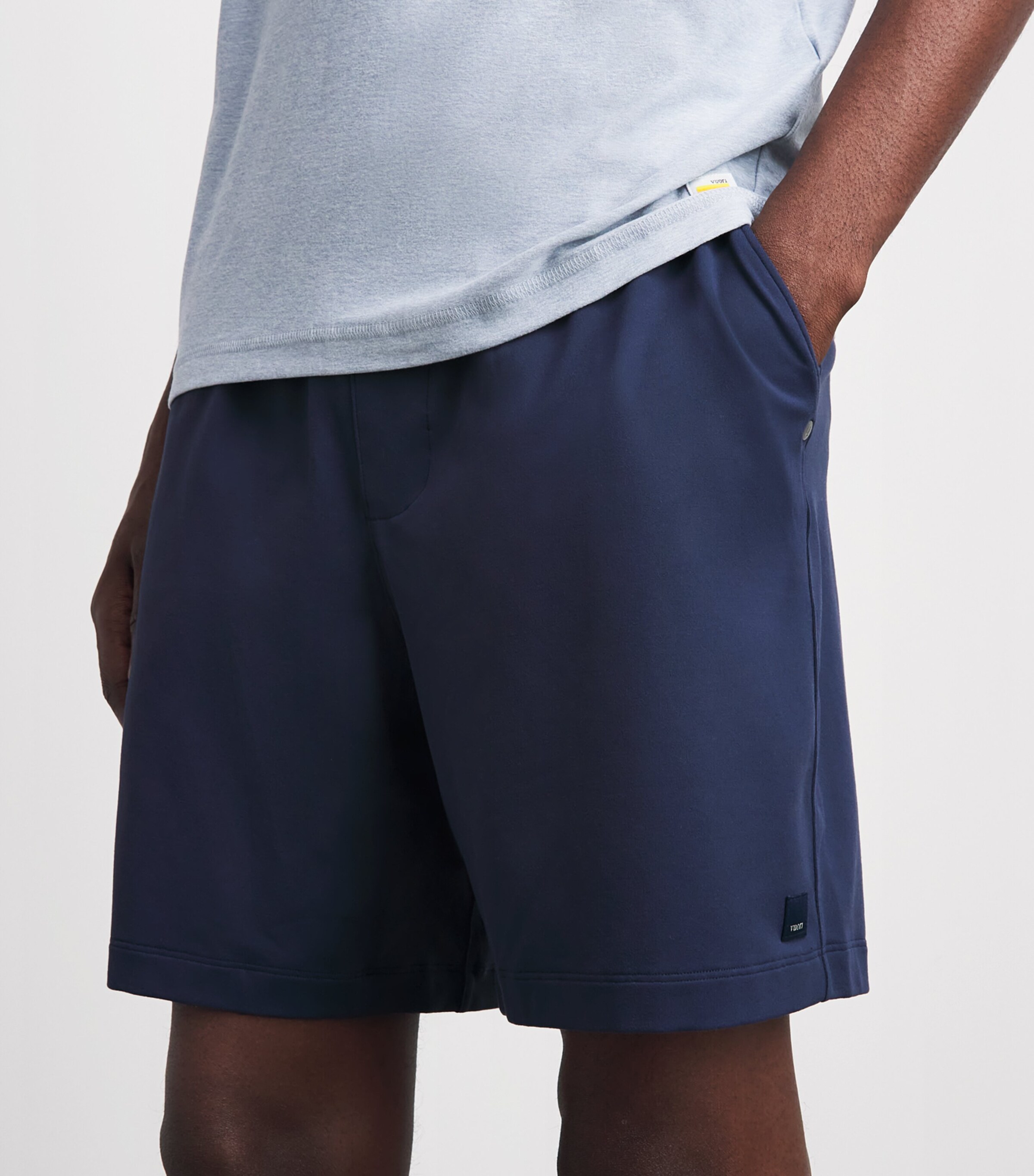 VUORI Mens Ponto Re/ACTV Sweatshorts Bco Blue Coast Image 3