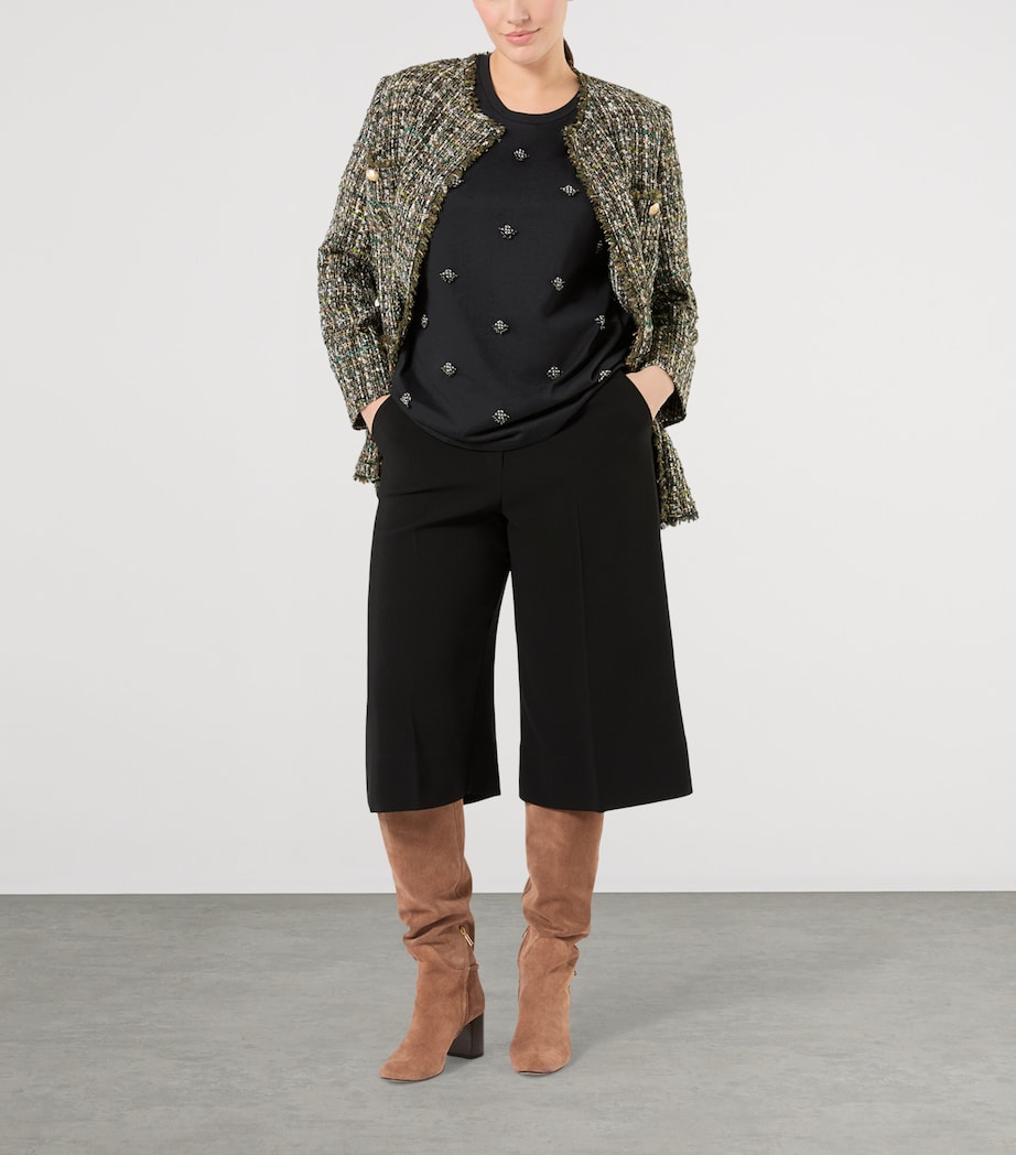 Marina Rinaldi Womens Tweed Jacket Kaki Image 2