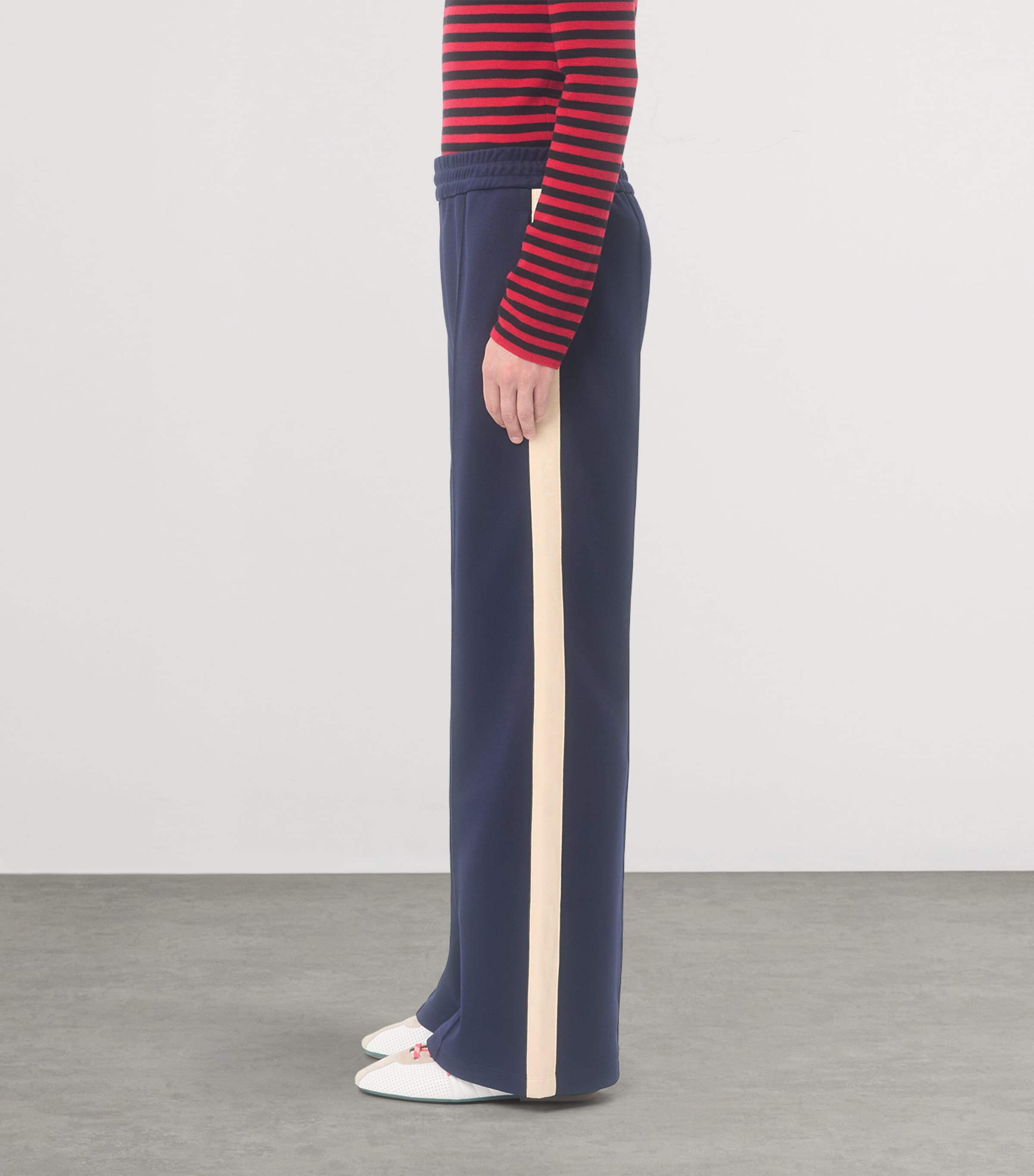 Jersey Wide-Leg Sweatpants BLB Image 3