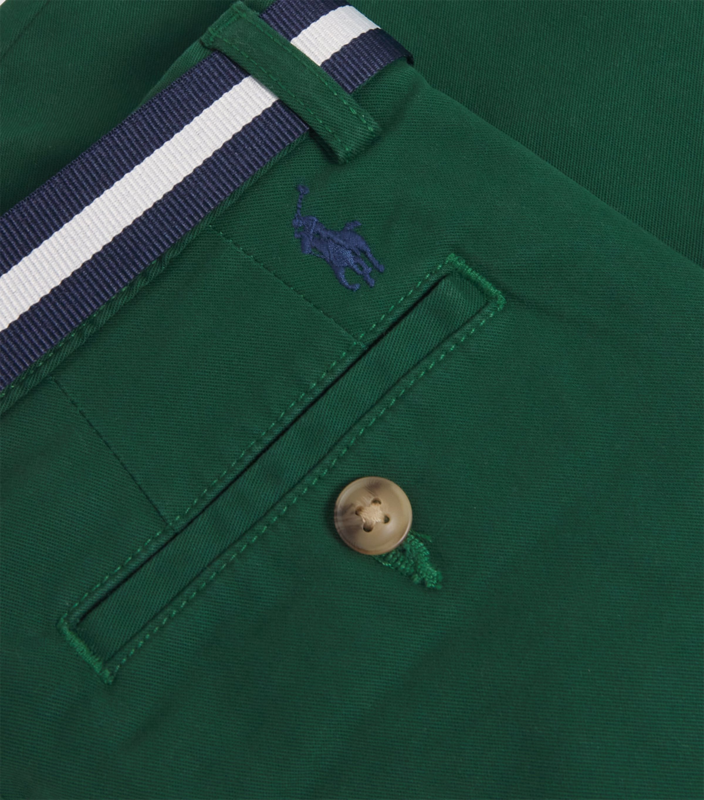 Ralph Lauren Kids Belted Bedford Straight Trousers (8-16 Years) Green Image 3